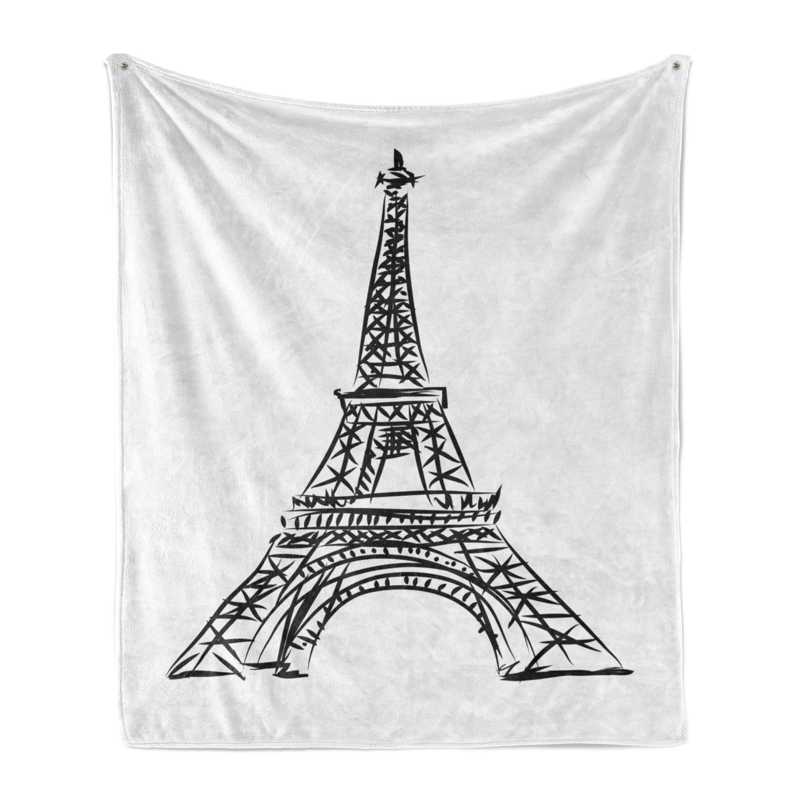 und Gemütlicher Außenbereich, Innen- Eiffelturm Abakuhaus, für Berühmter europäischer den Wohndecke Plüsch Turm