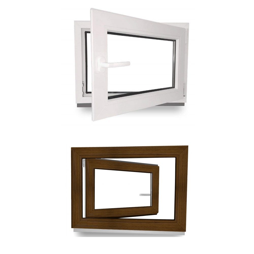 JeCo Fenster Kellerfenster Kunststoff innen weiß günstig online kaufen