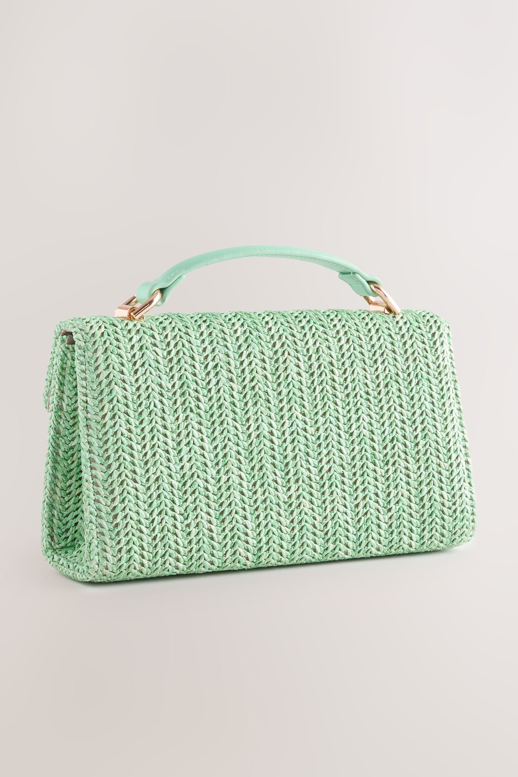 Next Clutch Tragetasche in Raffia-Optik mit Griff (1-tlg)