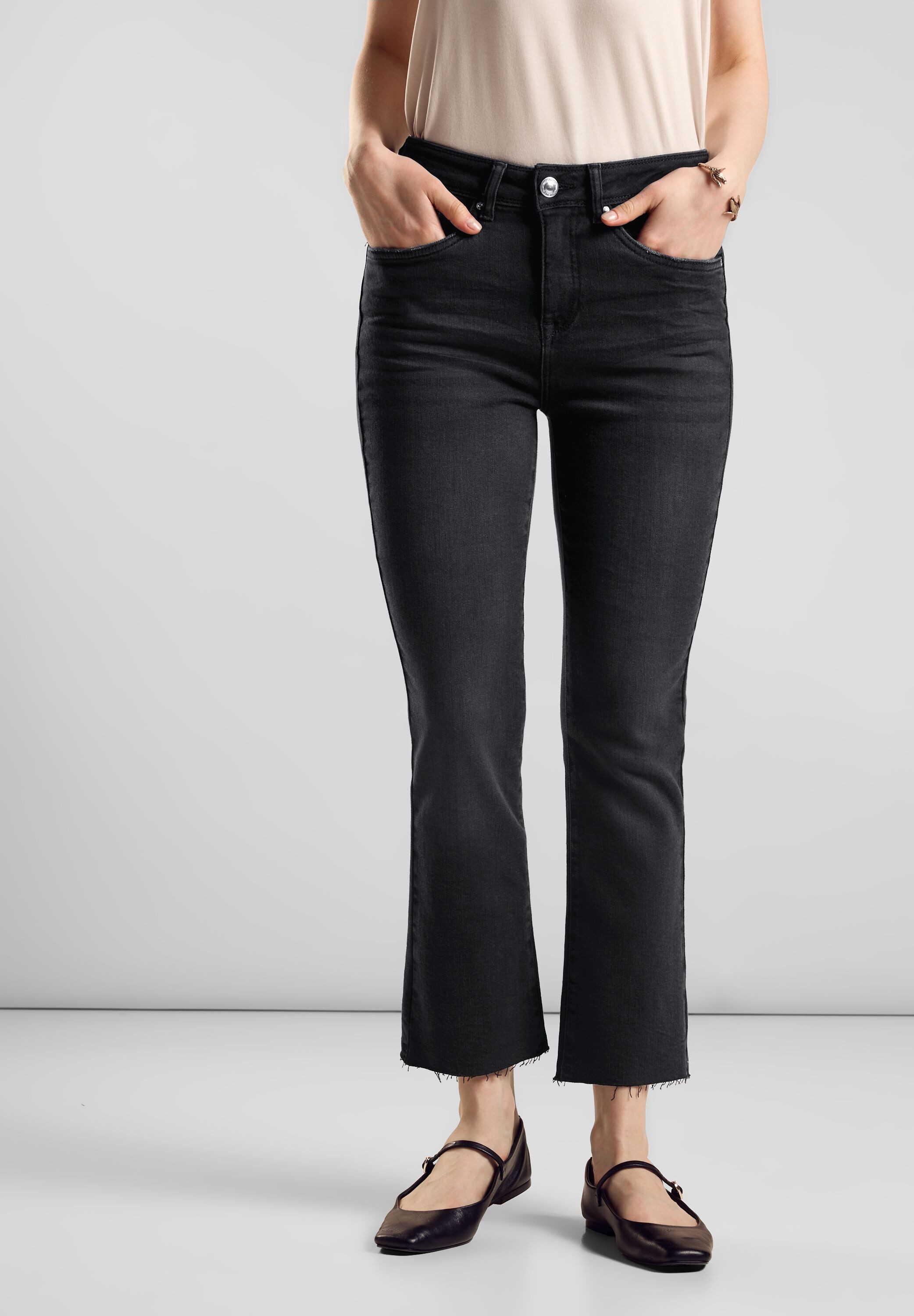 STREET ONE 5-Pocket-Jeans Denim-Kick Flared slim günstig online kaufen