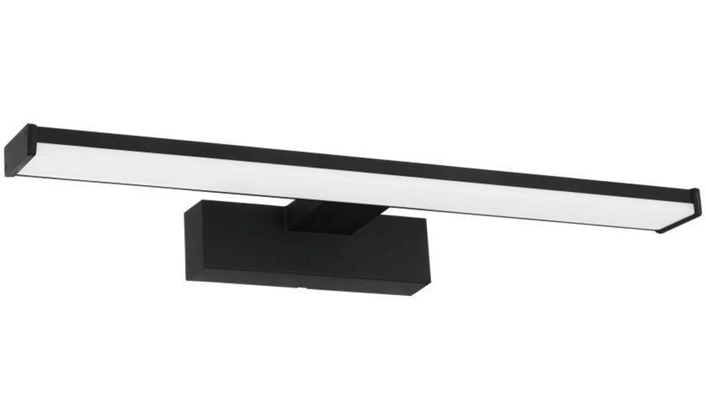 EGLO Spiegelleuchte PANDELLA 1, LED wechselbar, Neutralweiß, Wandleuchte, LED Spiegelleuchte, Lampe in Schwarz, Weiß, IP44