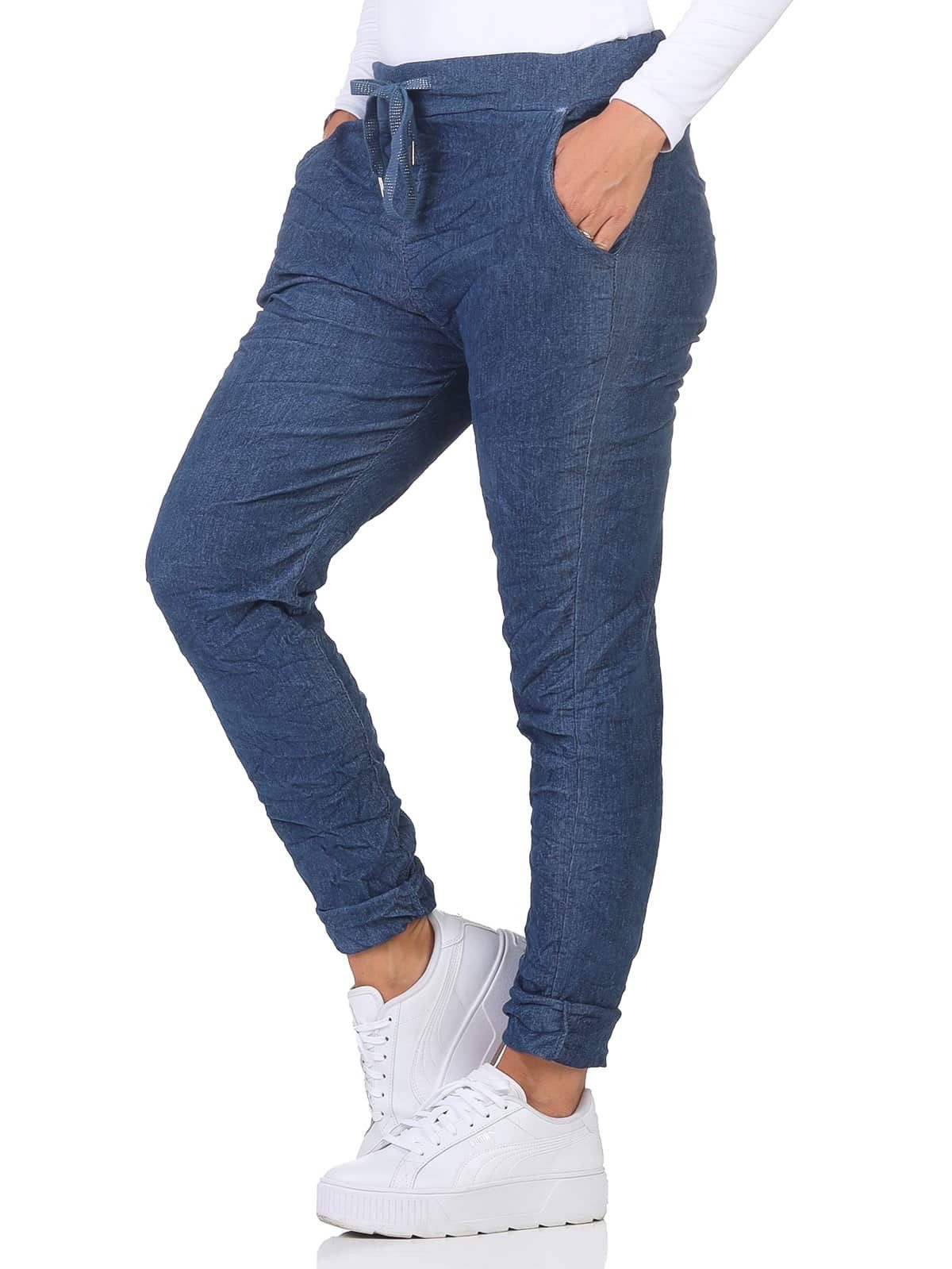 OriginalYou Cordhose Damenhose Feincord Chino mit Stretch bequeme Schlupfhose dehnbarer Feincord, Gummizug & Schnürung, in großen Größen erhältlich
