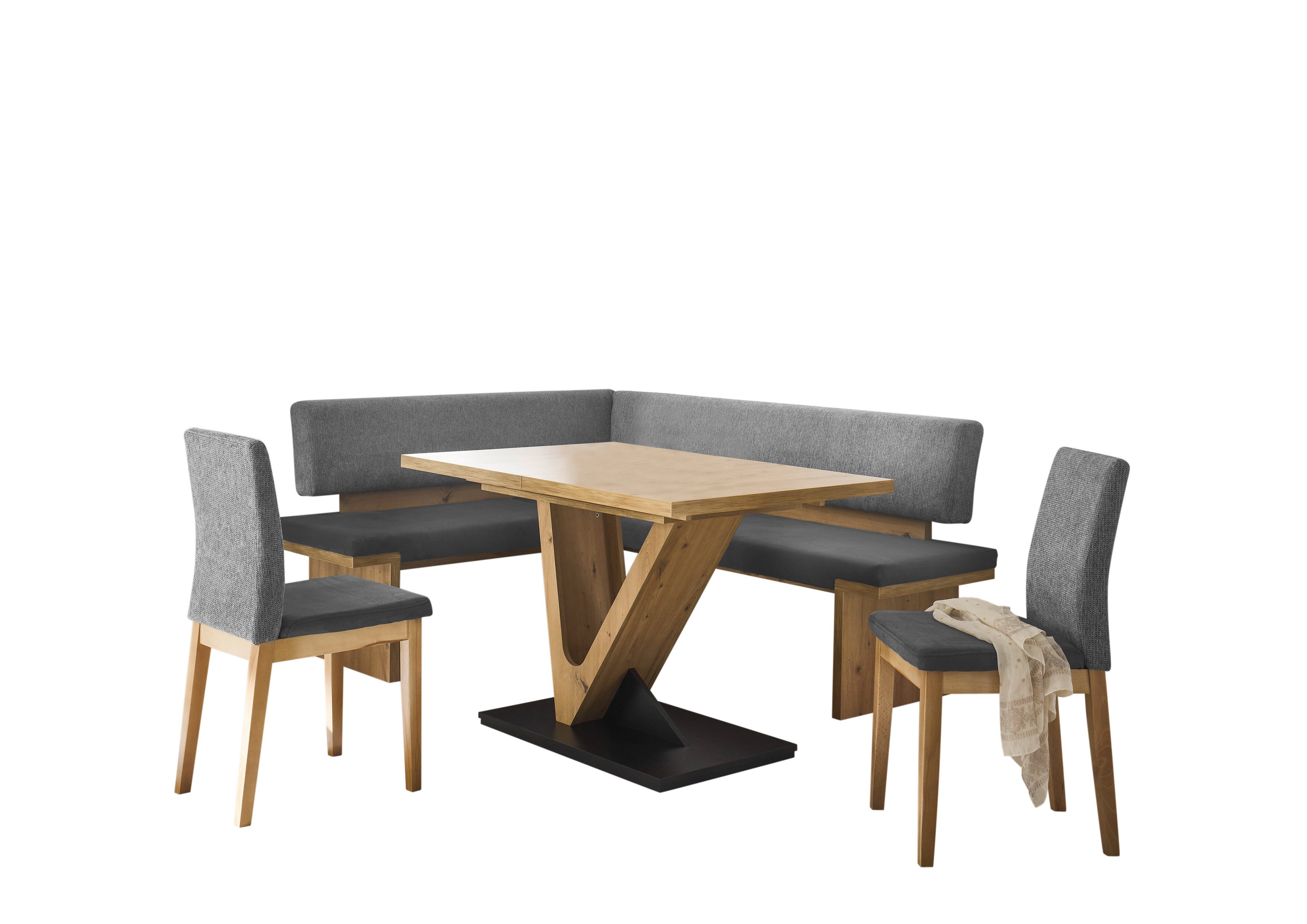 Stolebaenk Eckbankgruppe Manduria EBG MAMAFA Artisan Rechts, (Eckbank Set, 1xEckbank, 1xTisch, 2x Stuhl)