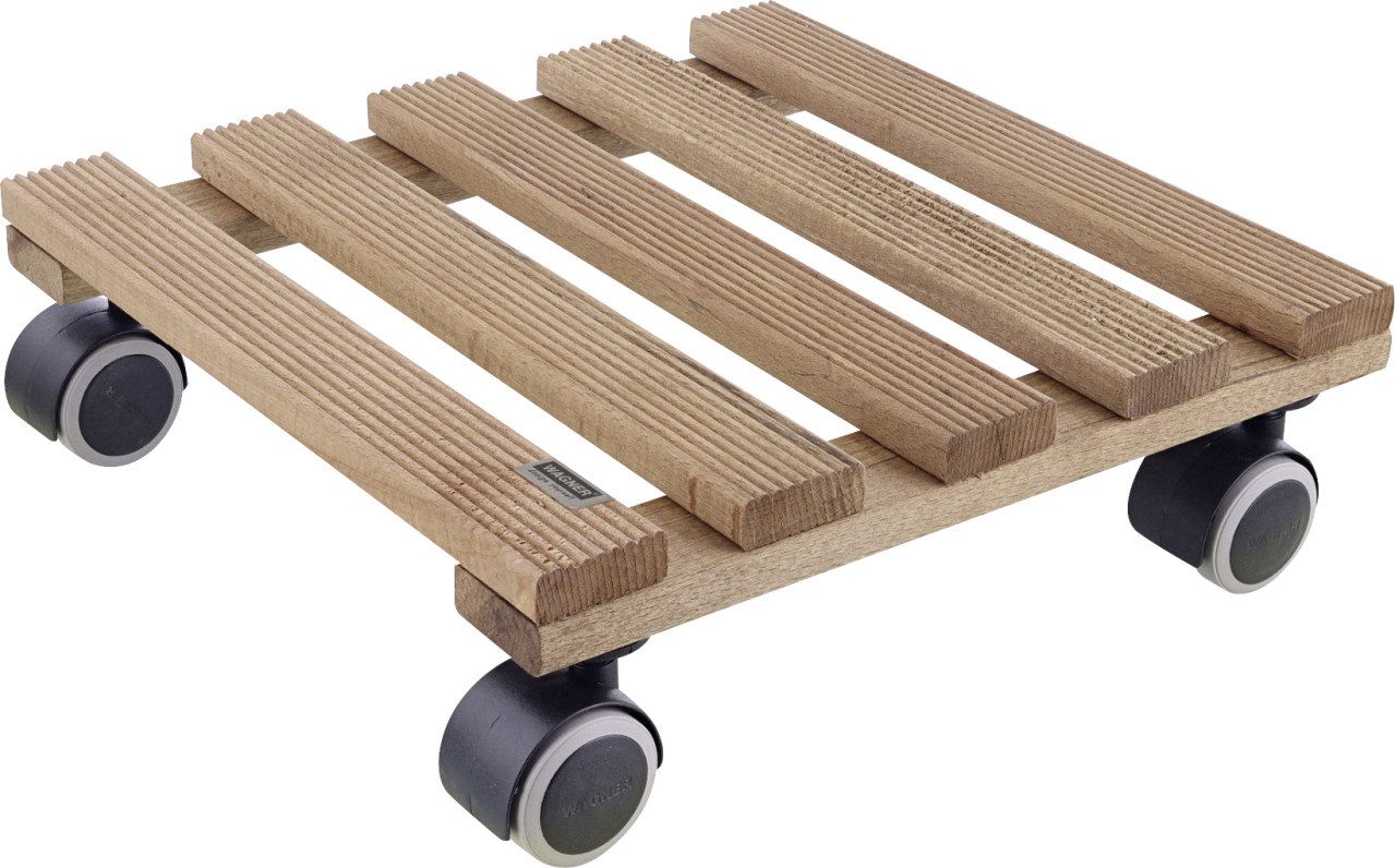 Wagner-System Pflanzenroller Wagner Multiroller Holz 28 x 28 cm braun