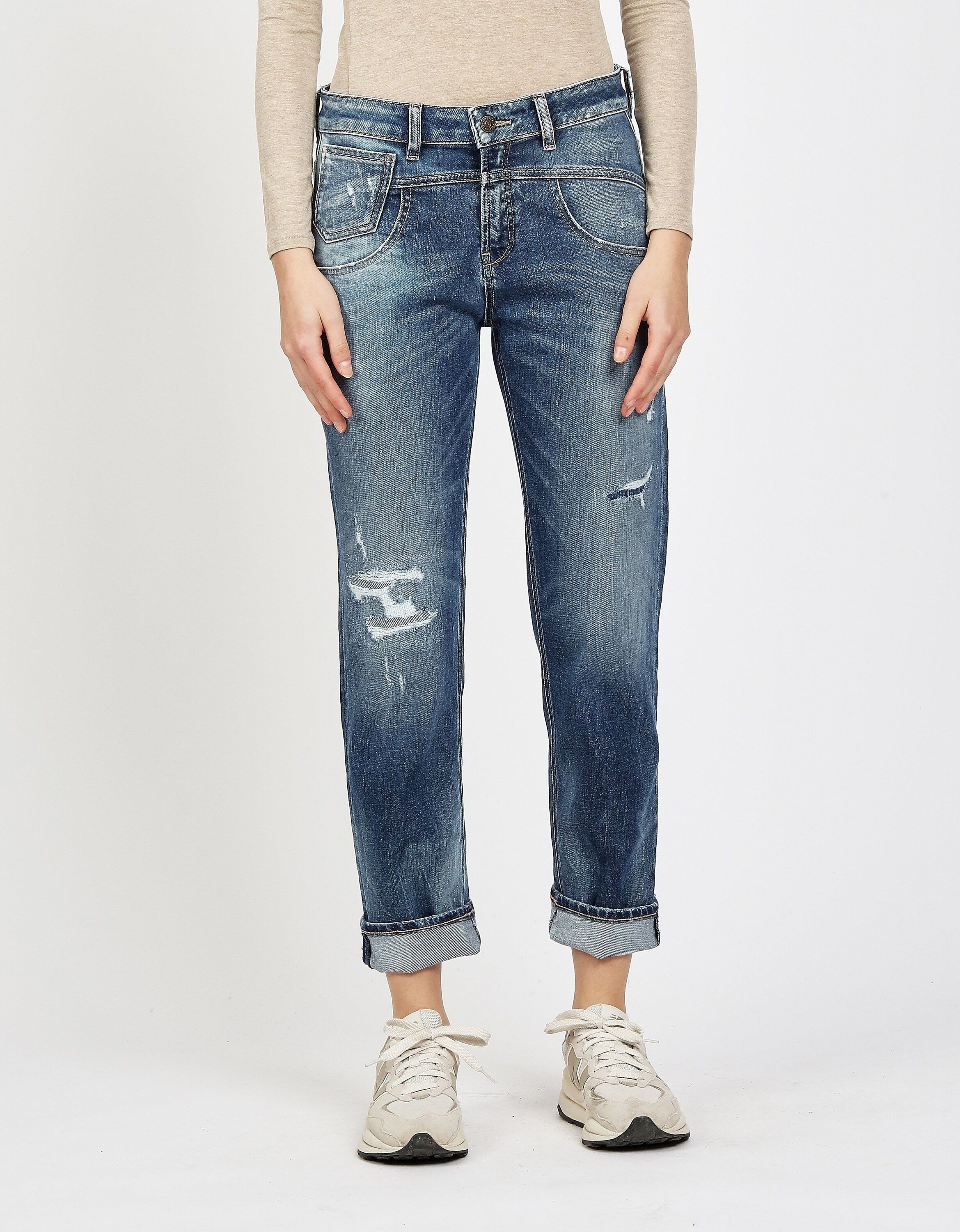GANG 5-Pocket-Jeans 94BO CROPPED im 5-Pocket-Style
