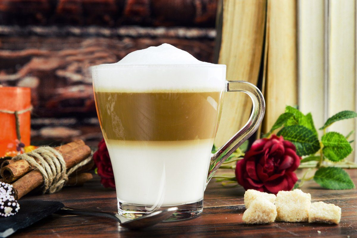 Sendez Gläser-Set 6 Cappuccino Kaffeegläser Teegläser 250 ml Henkel, 6-tlg., Glas – Bild 3 von 5