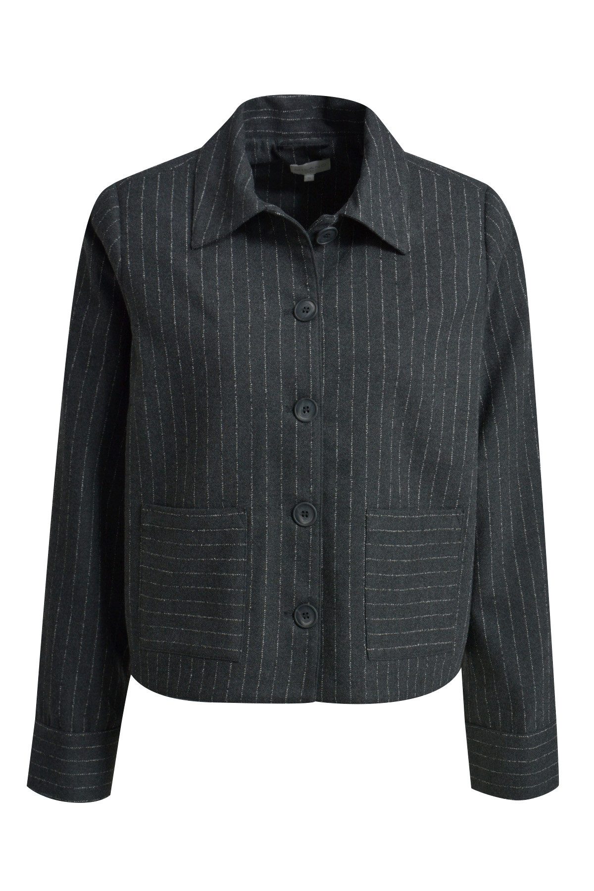 Milano Italy Blusenjacke JACKET W/COLLAR PATC