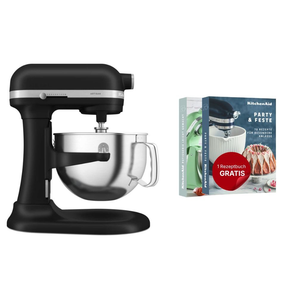 Küchenmaschine KitchenAid Küchenmaschine mit Schüsselheber 5,6 L Artisan 5KSM60SPX