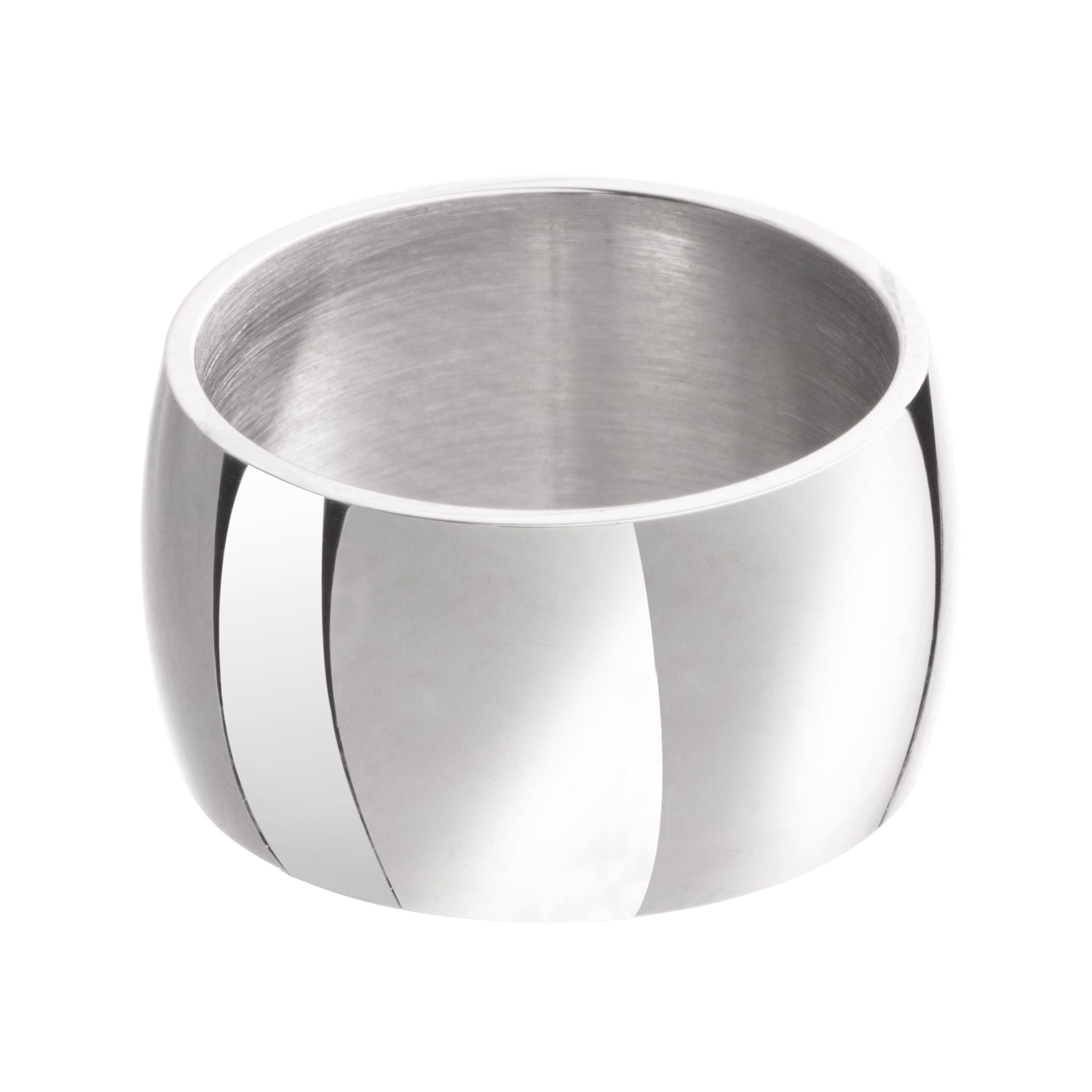 · meditoys Bandring Ring · 12 Silber in Herren und meditoys Fingerring Damen für mm aus Edelstahl poliert, Made breit · Germany
