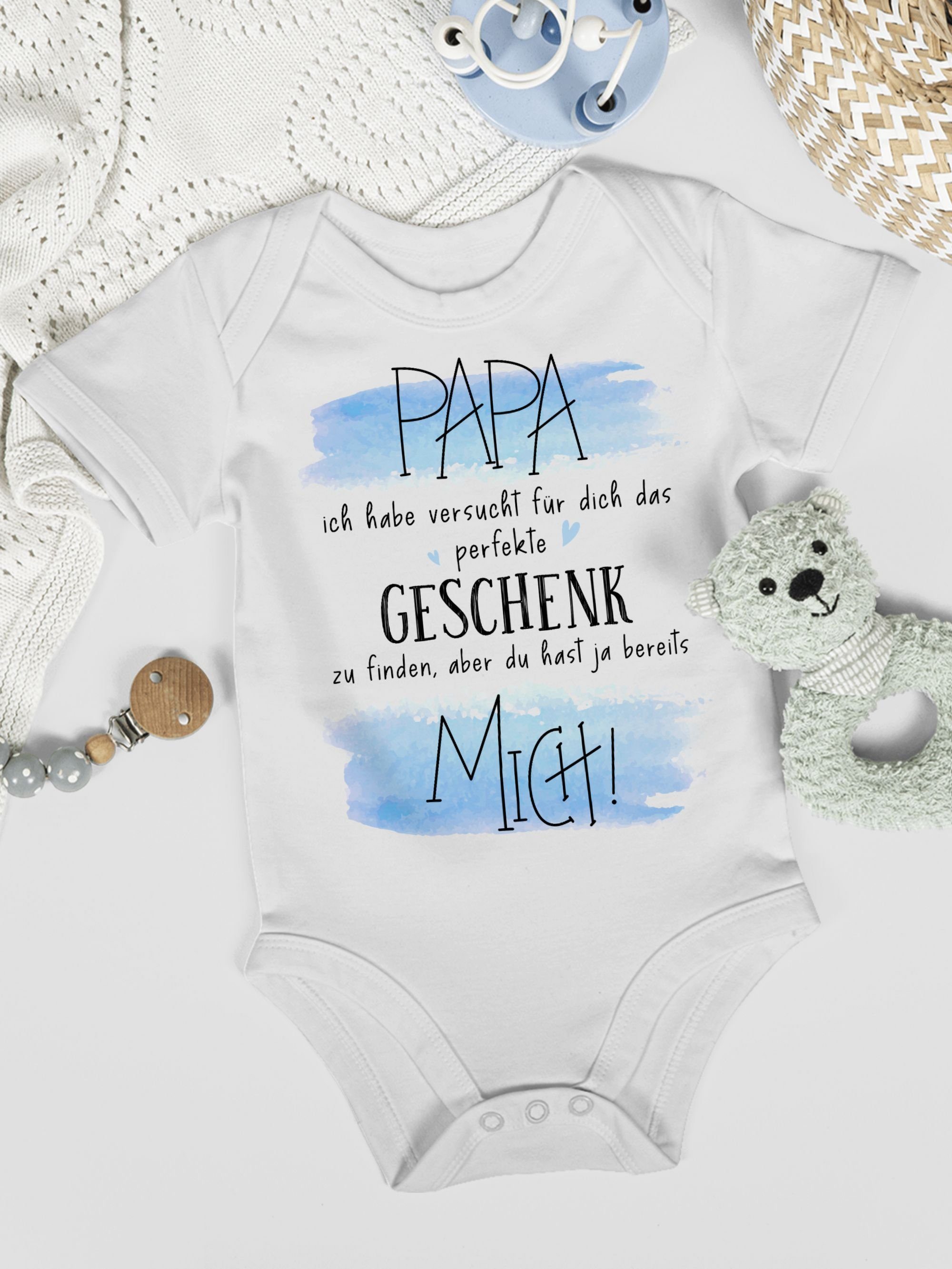 Shirtracer Shirtbody Papa ich habe versucht für Dich das perfekte Geschenk zu finden - Gesc Geschenk Vatertag Baby
