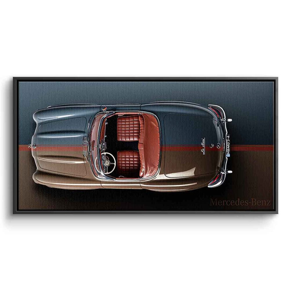 DOTCOMCANVAS® Leinwandbild Mercedes-Benz 300 SL Roadster, Leinwandbild Mercedes-Benz 300 SL Roadster Auto Kunstdruck Wandbild