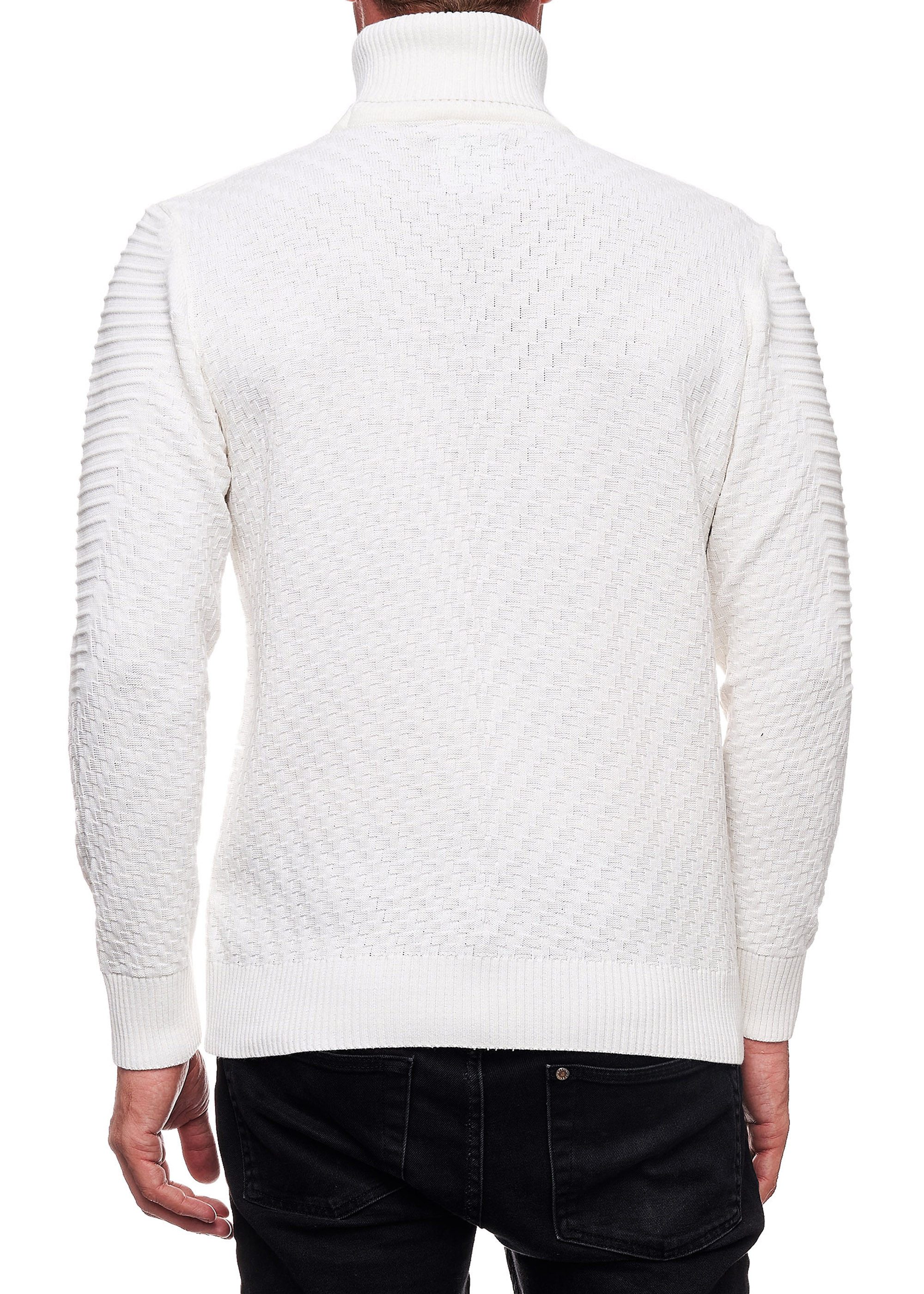 R-NEAL Rollkragenpullover Rollkragenpullover Herren Feinstrickpullover mit günstig online kaufen