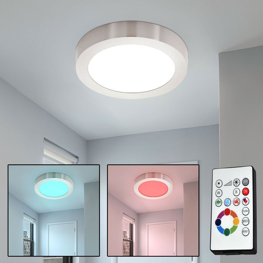 LED Farbwechsler Wohn Schlaf Zimmer Beleuchtung Fernbedienung Flur Decken Lampen 
