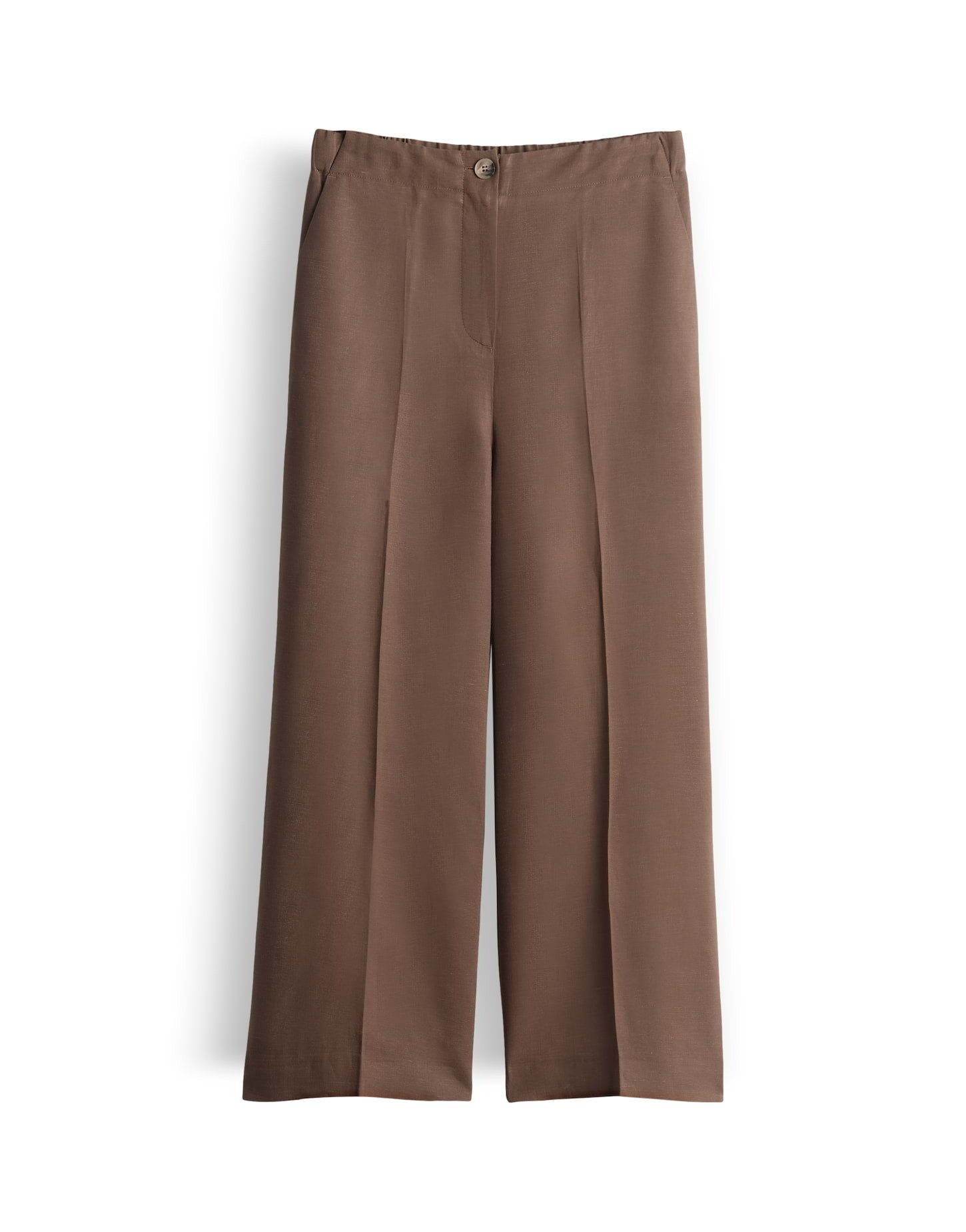 Culotte Celino cropped linen in weiter Passform
