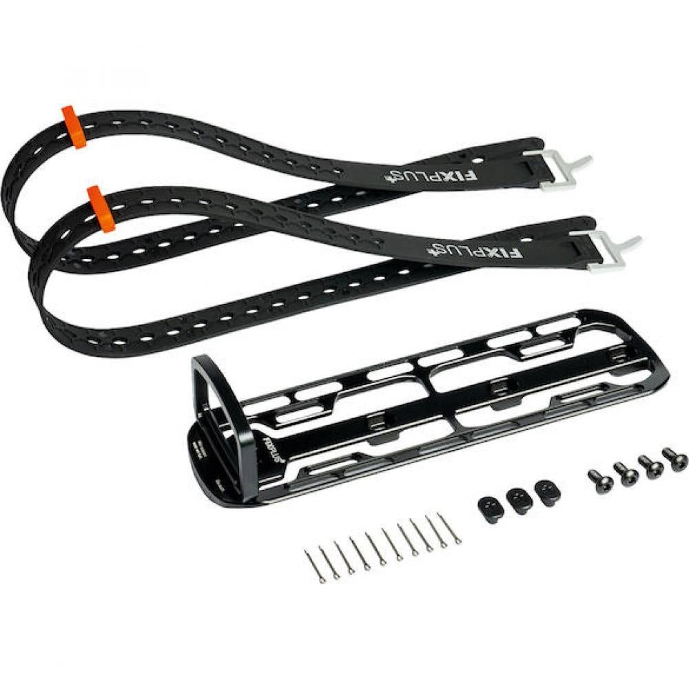 Fixplus Fahrradtasche FixPlus Cargo Cage M Set M Schwarz/orange - flexibles Bikepacking-Gepä