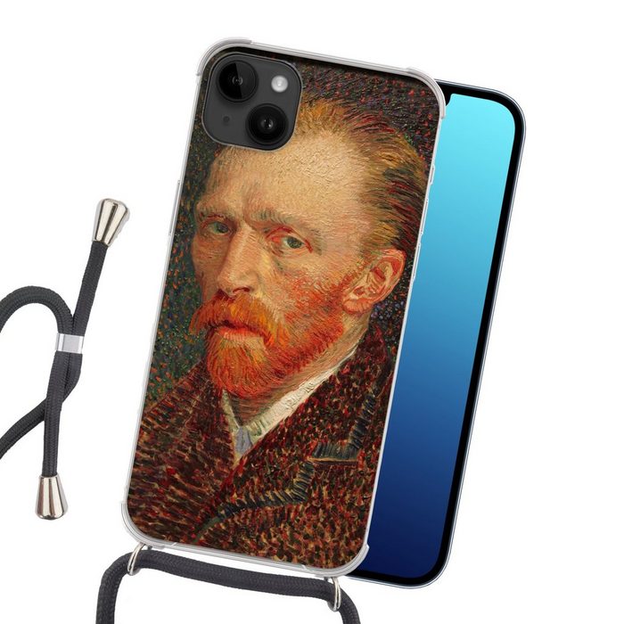 MuchoWow Handyhülle Selbstporträt - Vincent van Gogh Handyhülle Telefonhülle Apple iPhone 14 Plus FN11573