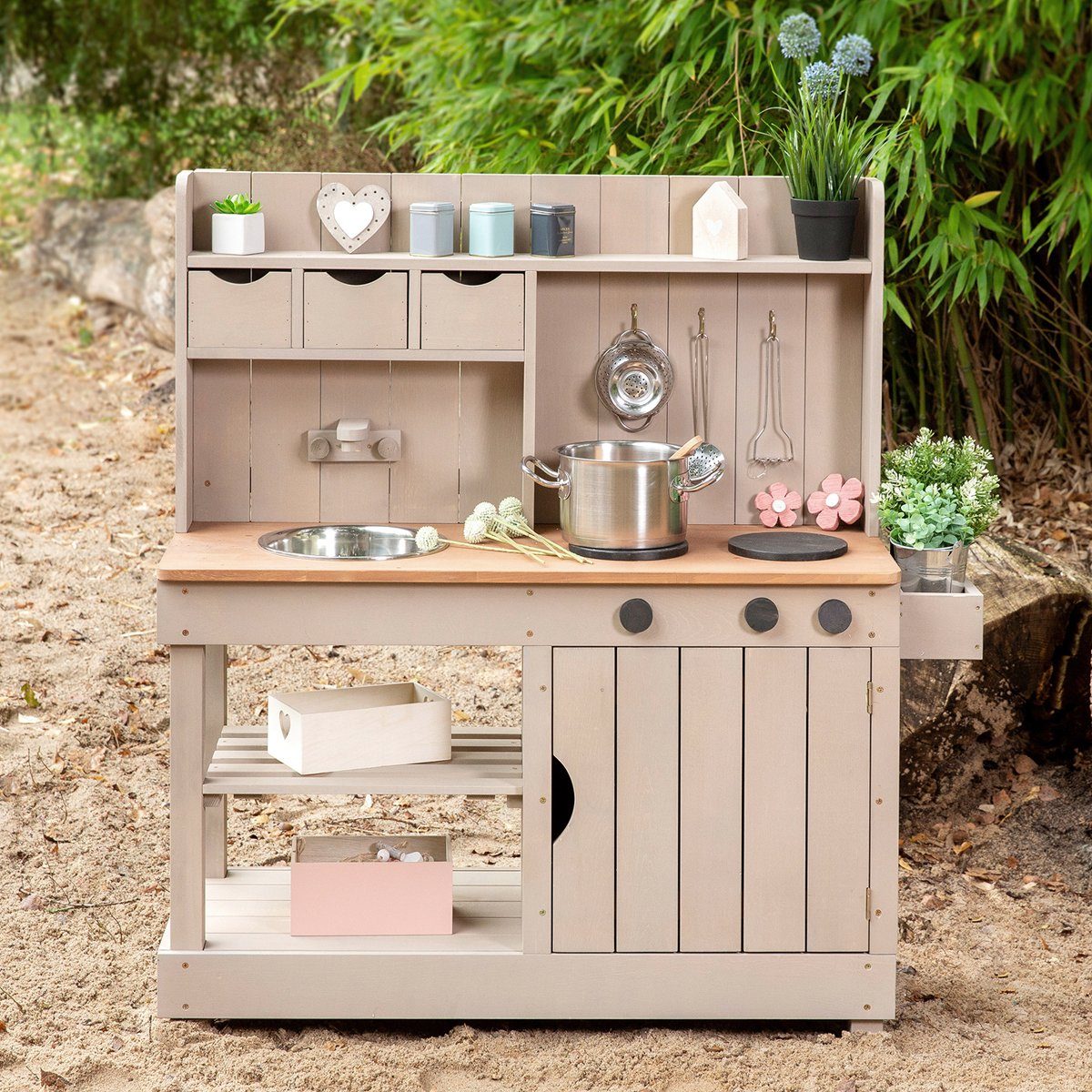 MUDDY BUDDY® Outdoor-Spielküche Explorer Holz, Matschküche, günstig online kaufen