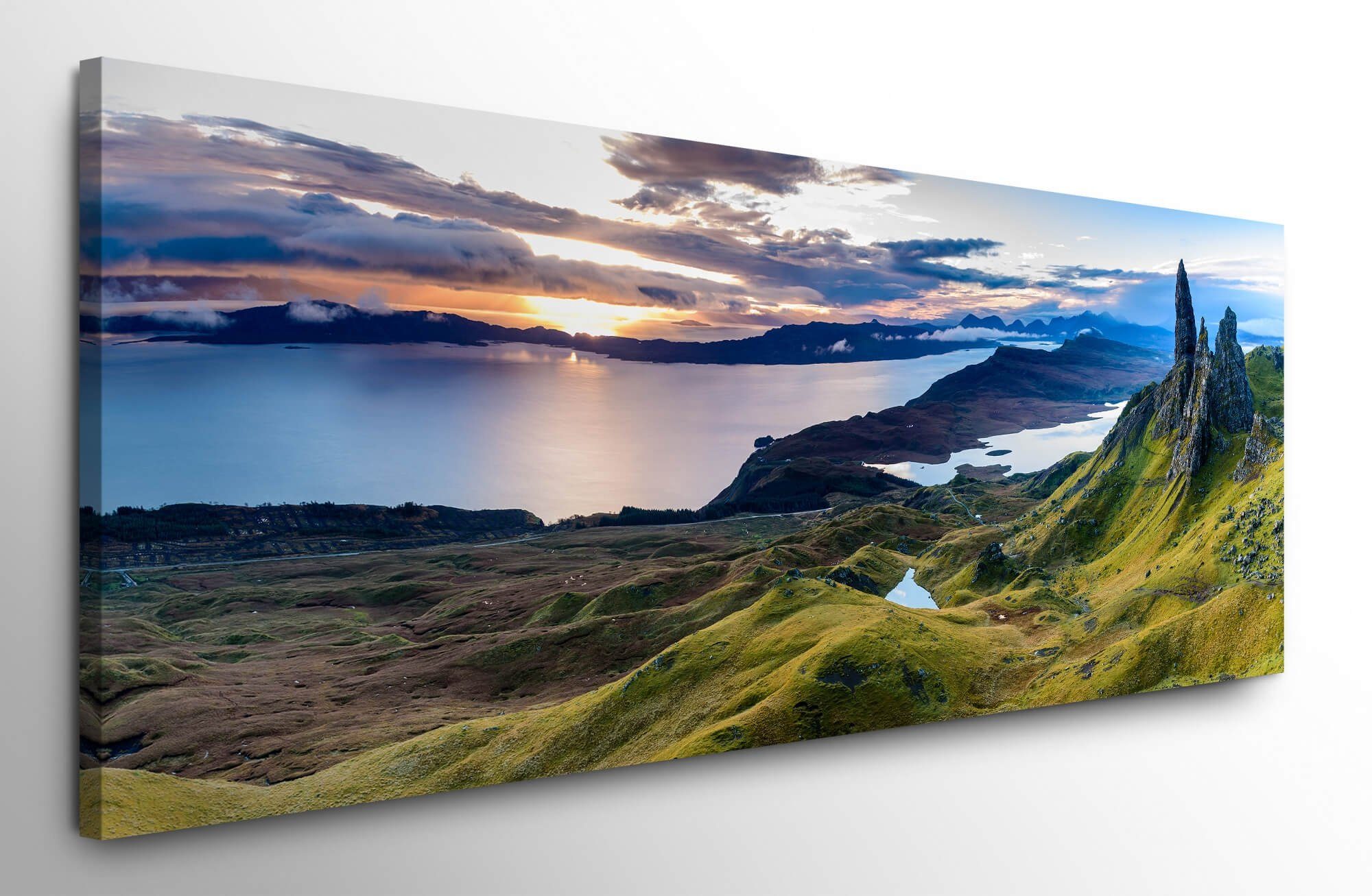 möbel-direkt.de Leinwandbild Bilder XXL Schottland Wandbild günstig online kaufen