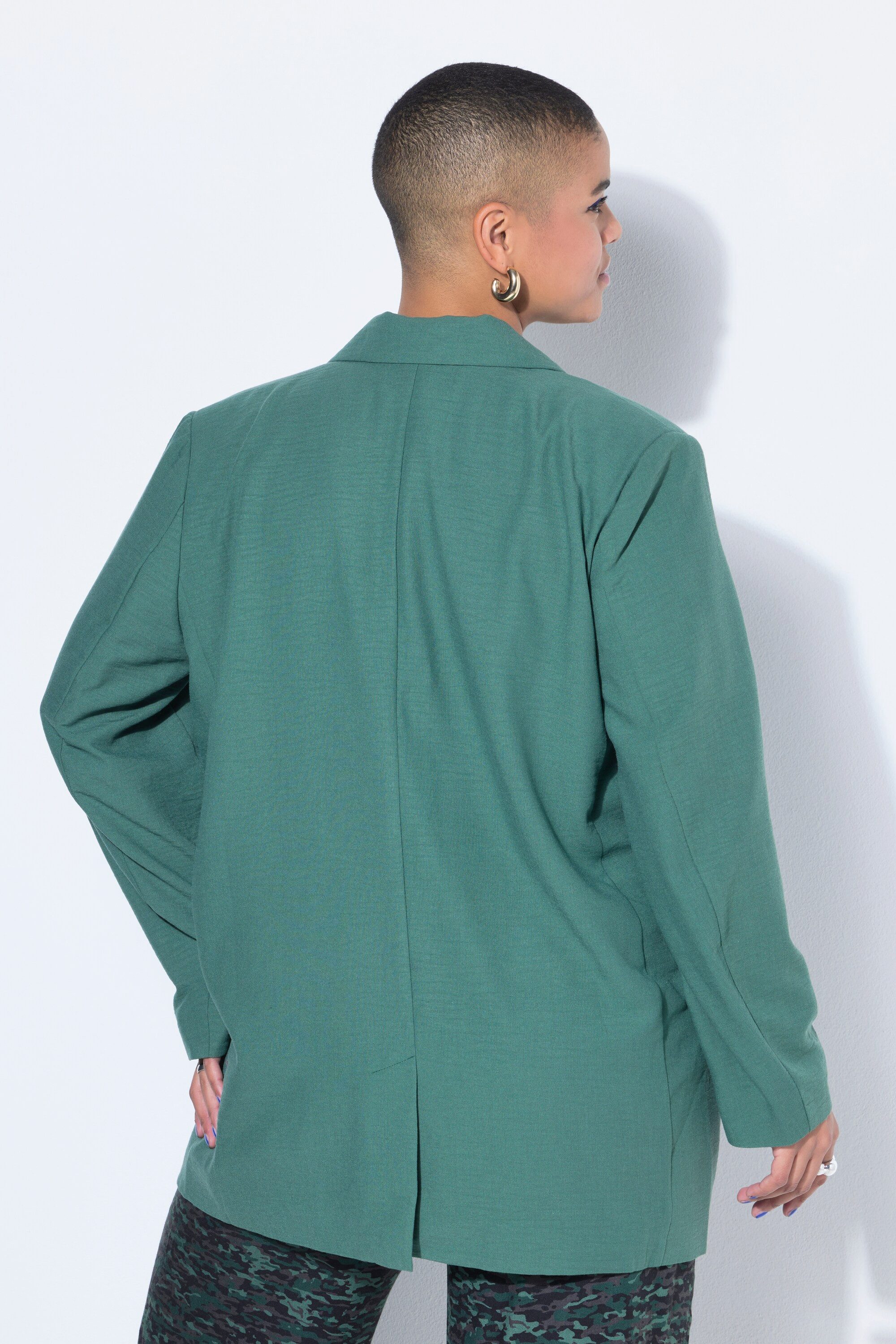 Studio Untold Blusenblazer Blazer oversized Leinenoptik Komplettfutter