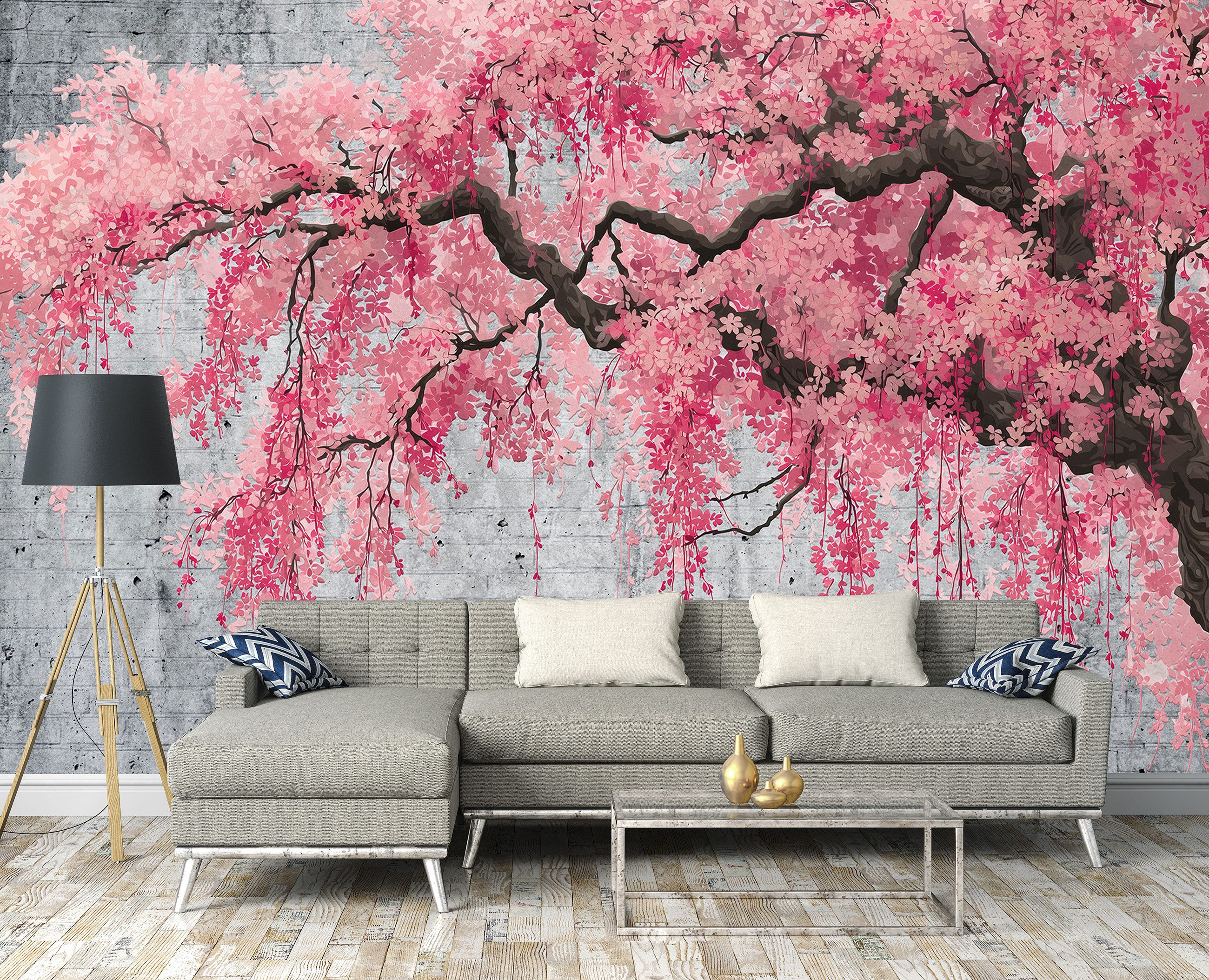 Wallarena Fototapete Baum Kirschblüte Natur Vlies Tapete Wohnzimmer Schlafz günstig online kaufen