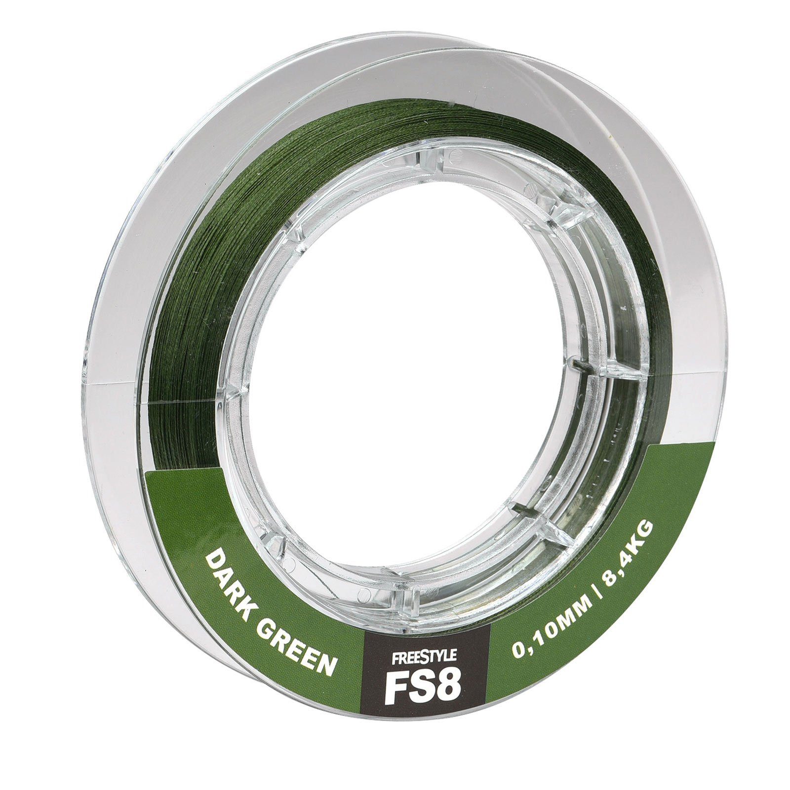 SPRO Angelschnur, 125 m Länge, Sproo Freestyle Fs8 Braid Dark Green 0,10mm 125m geflochtene Angelschnur