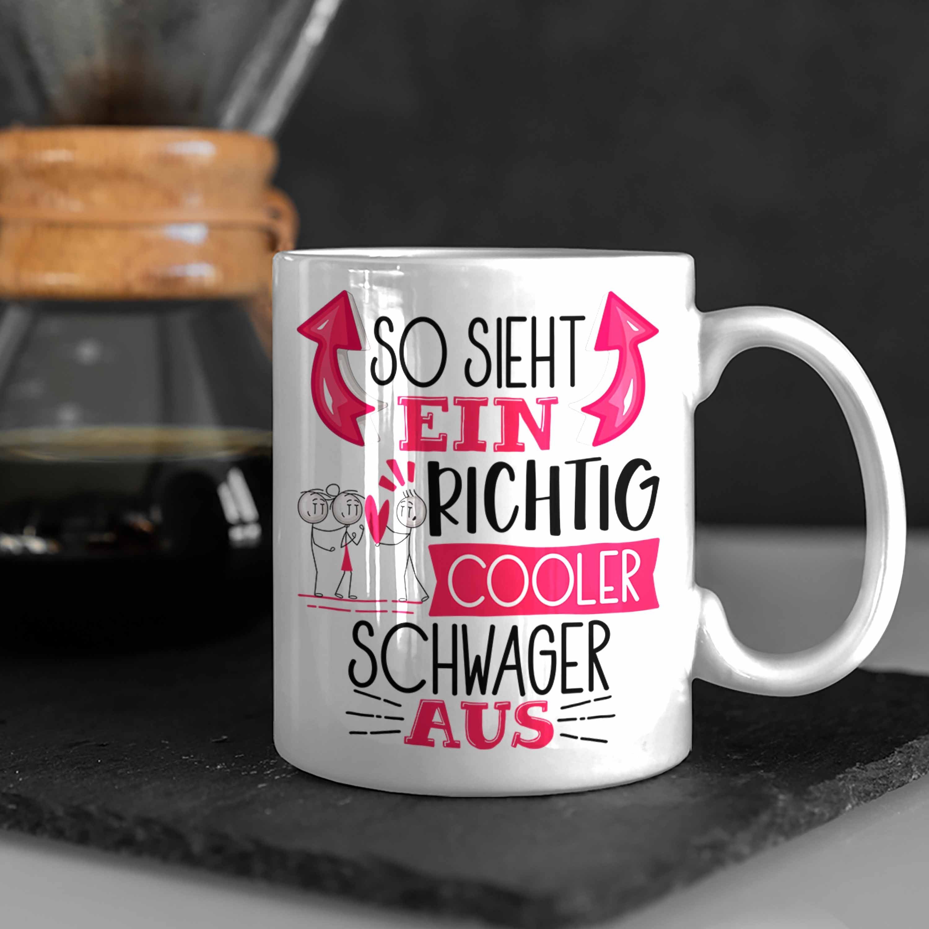 Geschenk Sieht Weiss Schwager Cooler Aus Trendation Spru Tasse Ein Tasse Richtig So Lustiger