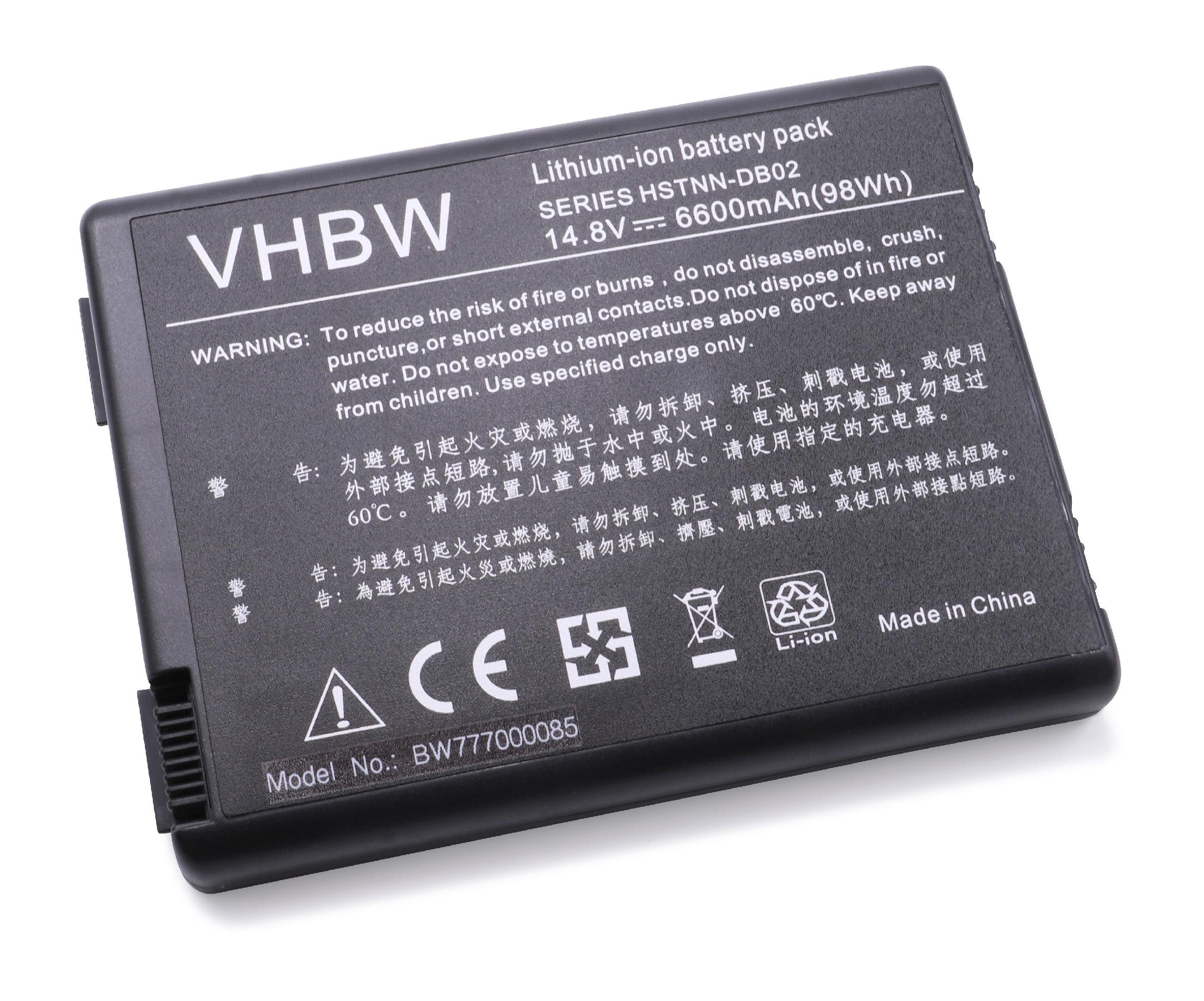 vhbw passend für HP Compaq Presario 3004AP, DZ358U, DZ358UR, R3000, R3000z, Laptop-Akku 6600 mAh