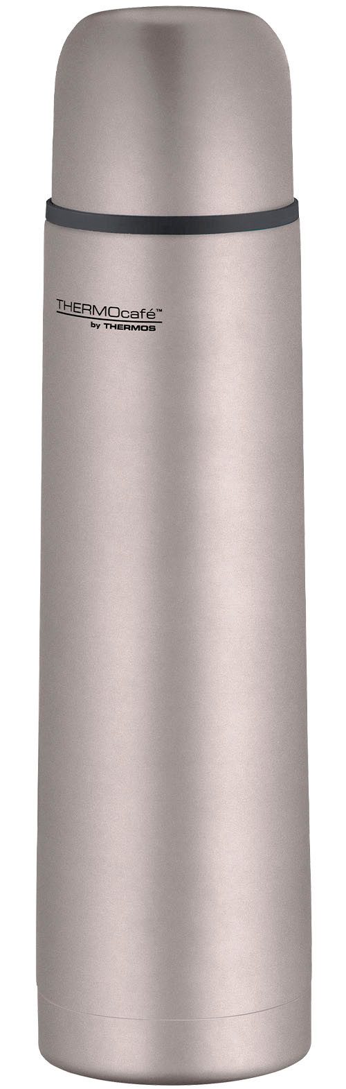 THERMOcafé Isolierflasche TC EVERYDAY, Edelstahlkörper, spülmaschinenfest, mit Twist & Pour Lid und Trinkbecher (nicht isoliert)