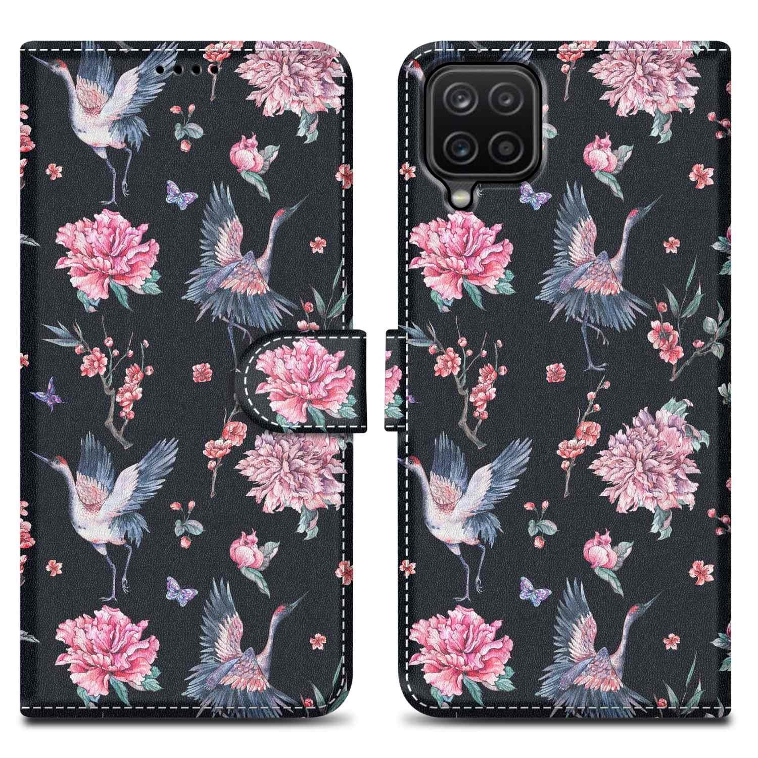 Cadorabo Handyhülle für Samsung Galaxy A12 / M12 Hülle Samsung Galaxy A12 / M12, Handy Schutzhülle - Hülle, Standfunktion, Kartenfach, Magnetverschluss