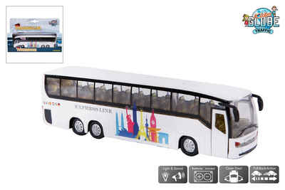 Kids Globe Spielwelt Die Cast Reisebus mit Rückzugsmotor + Licht & Sound Bus