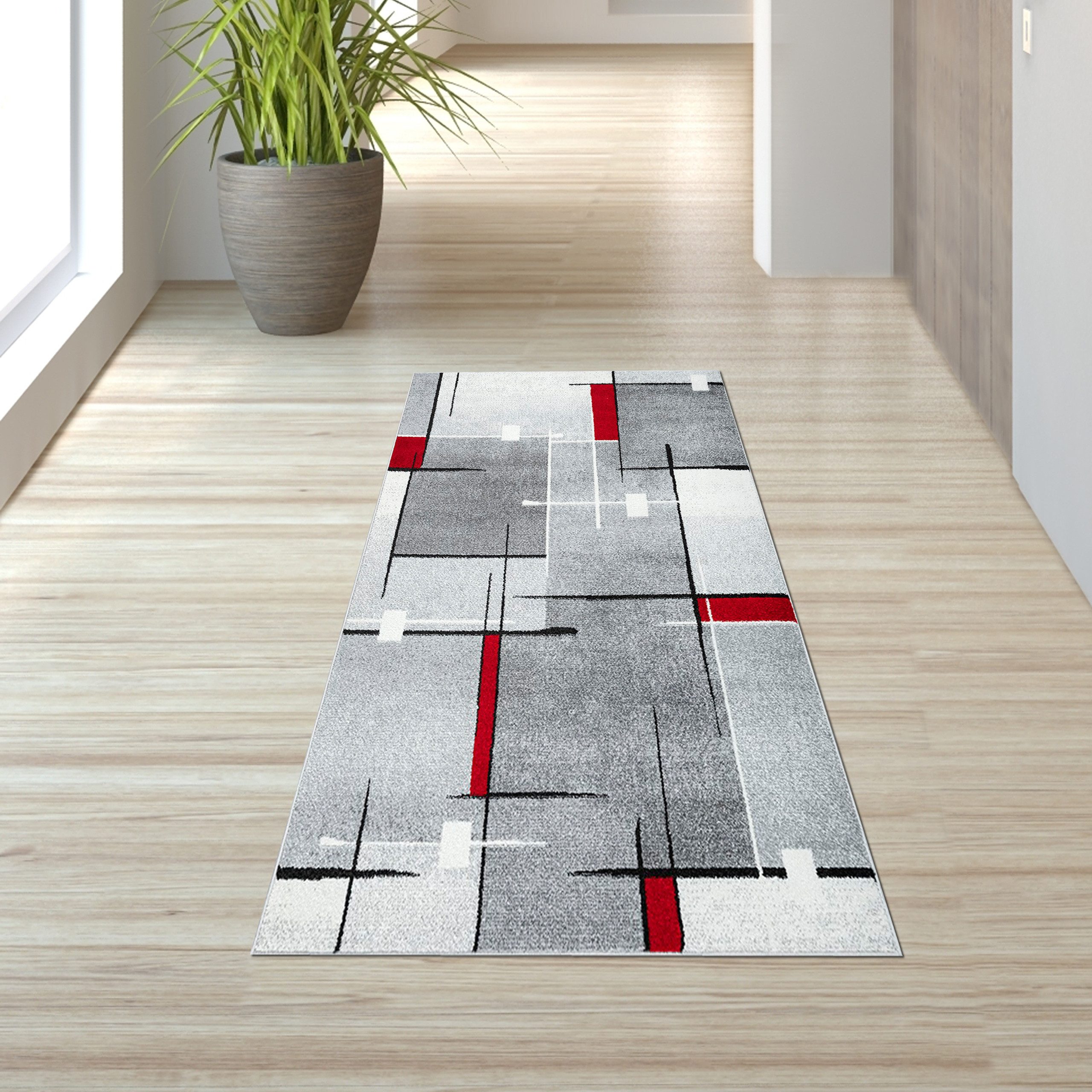 TeppichHome24 Teppich Moderner Teppich mit geometrischem Design in Grau, We günstig online kaufen