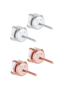 Elli Ohrring-Set 2er Ohrstecker Set Kristalle 925 Silber