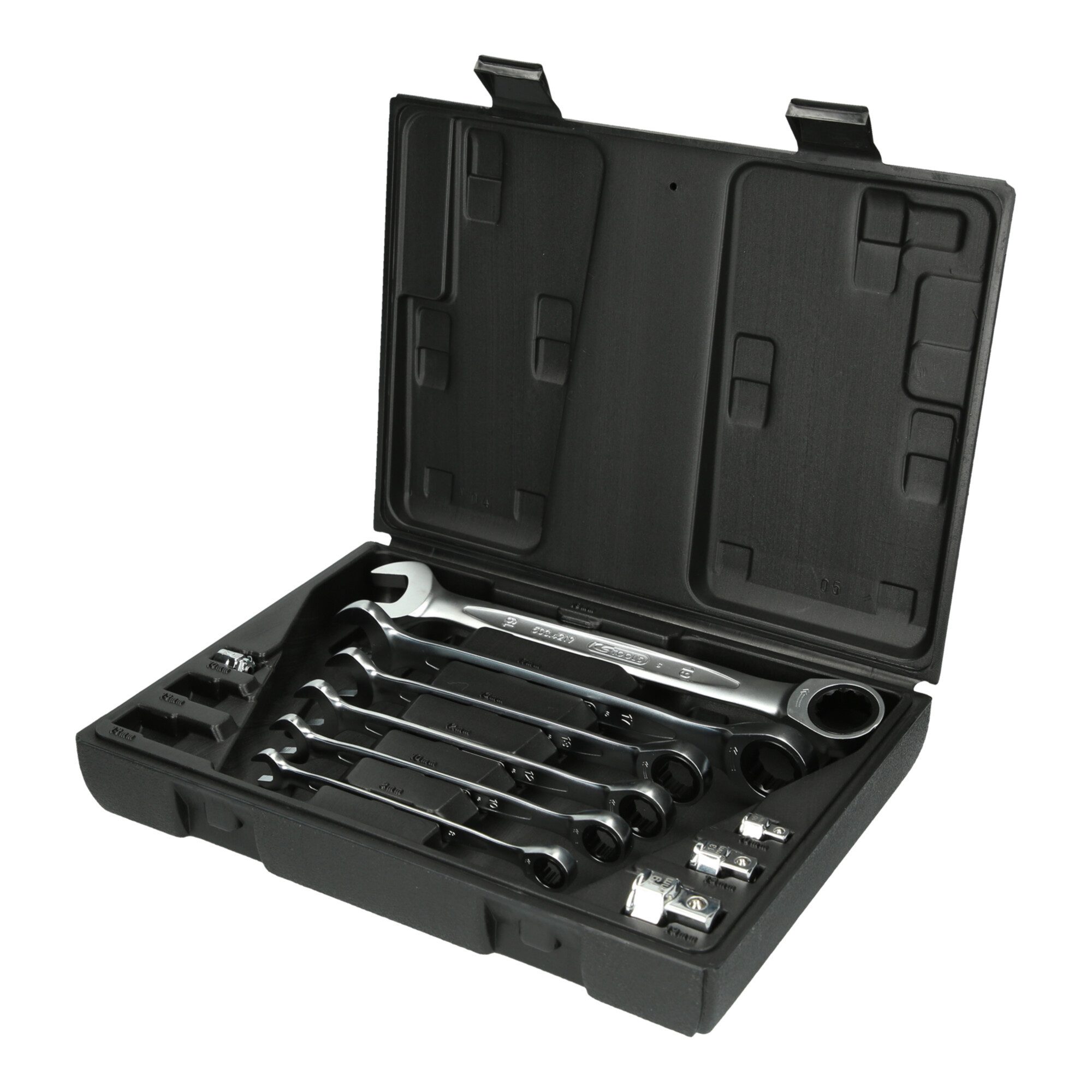 KS Tools Schraube KS Tools GEARplus Ratschenringmaulschlüssel-Satz, 10-teilig
