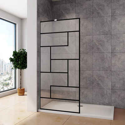 duschspa Duschwand 8mm ESG Walk in Dusche Duschtrennwand Glaswand, Einscheibensicherheitsglas, Sicherheitsglas, (Set), Glas