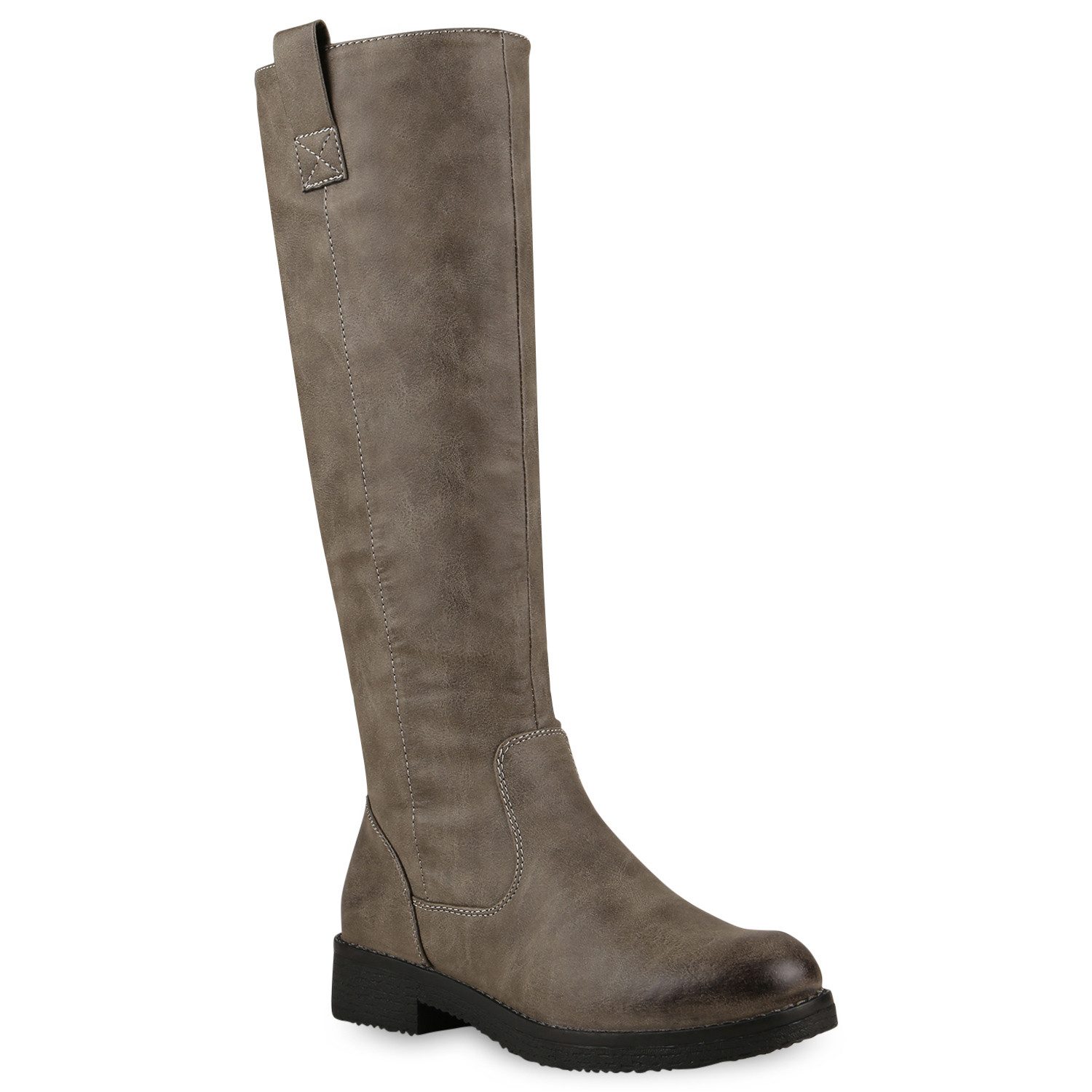 VAN HILL 819556 Stiefel Klassische Stiefel Damen Leicht Gefüttert Boots Profilsohle