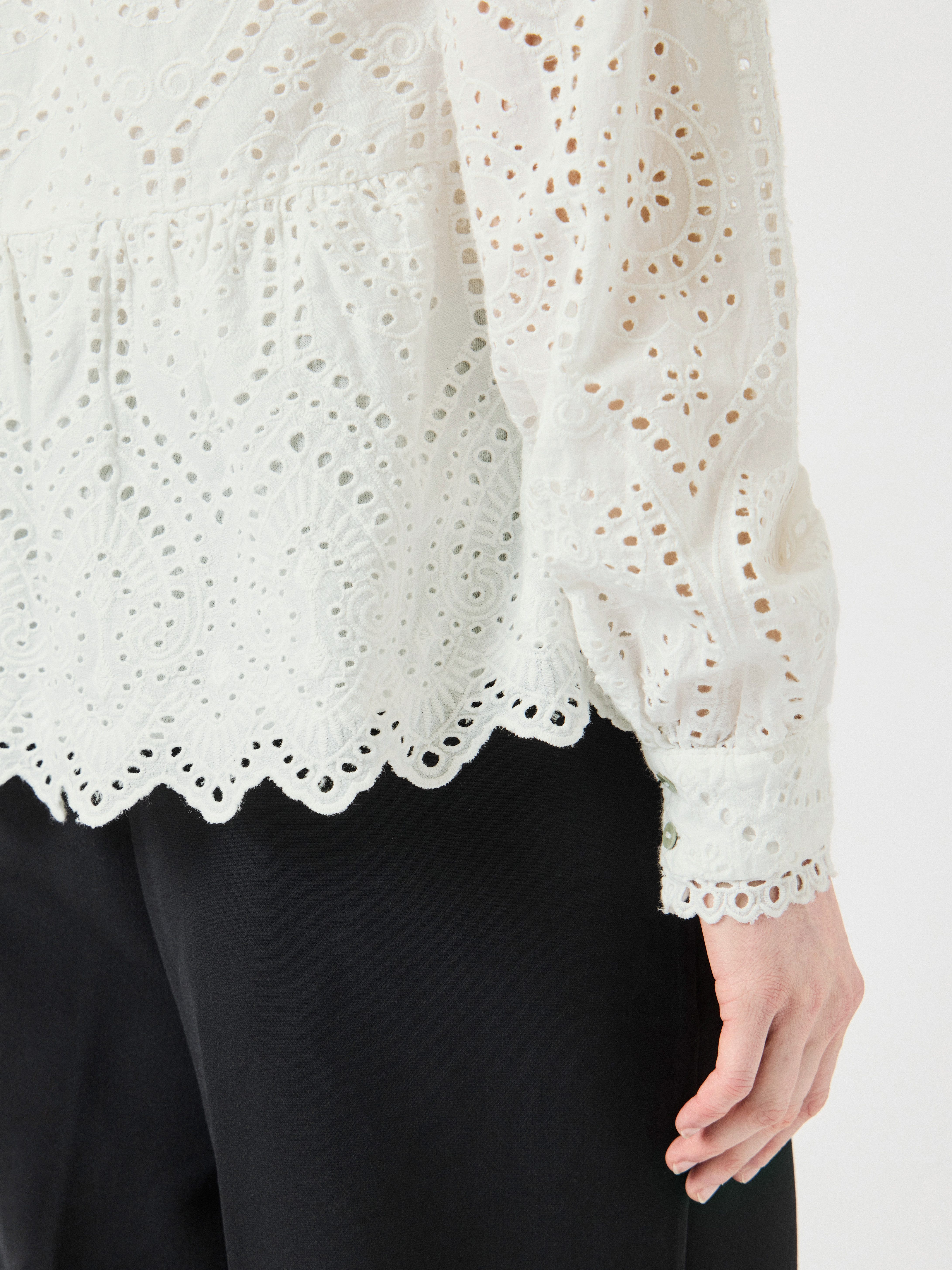 Y.A.S Spitzenbluse YASHOLI LS TOP S. NOOS günstig online kaufen