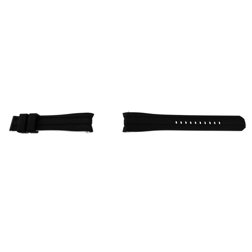 Engelhardt Uhrenarmband 8400076 Schnellwechselarmband, Silikon, schwarz/grau, 18 - 22 mm