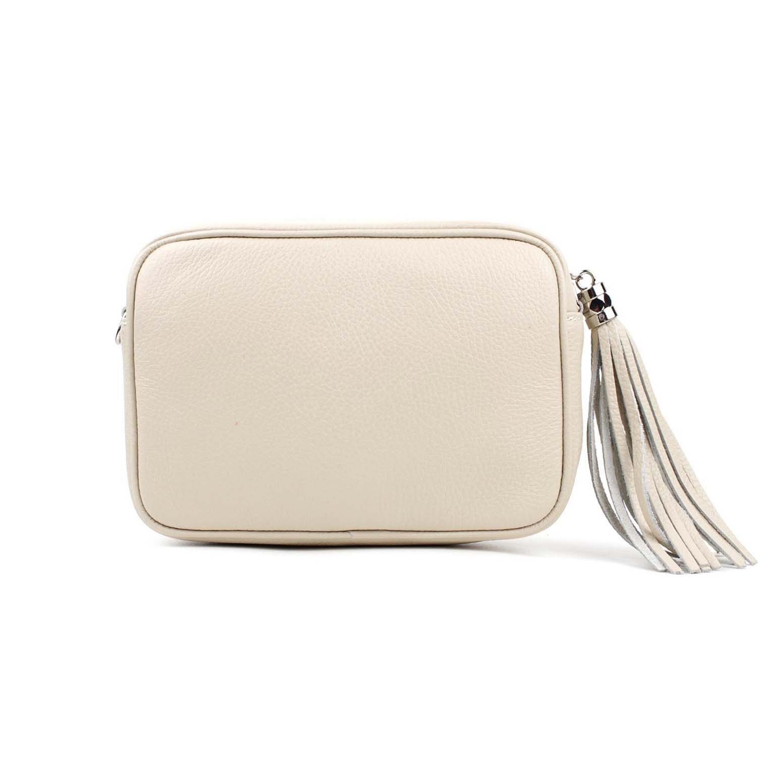 ITALYSHOP24 Schultertasche Made in Italy Damen Leder Tasche Umhängetasche CrossOver Brusttasche, PREMIUM Bodybag Handytasche Bauchtasche Gürteltasche Reise Freizeit