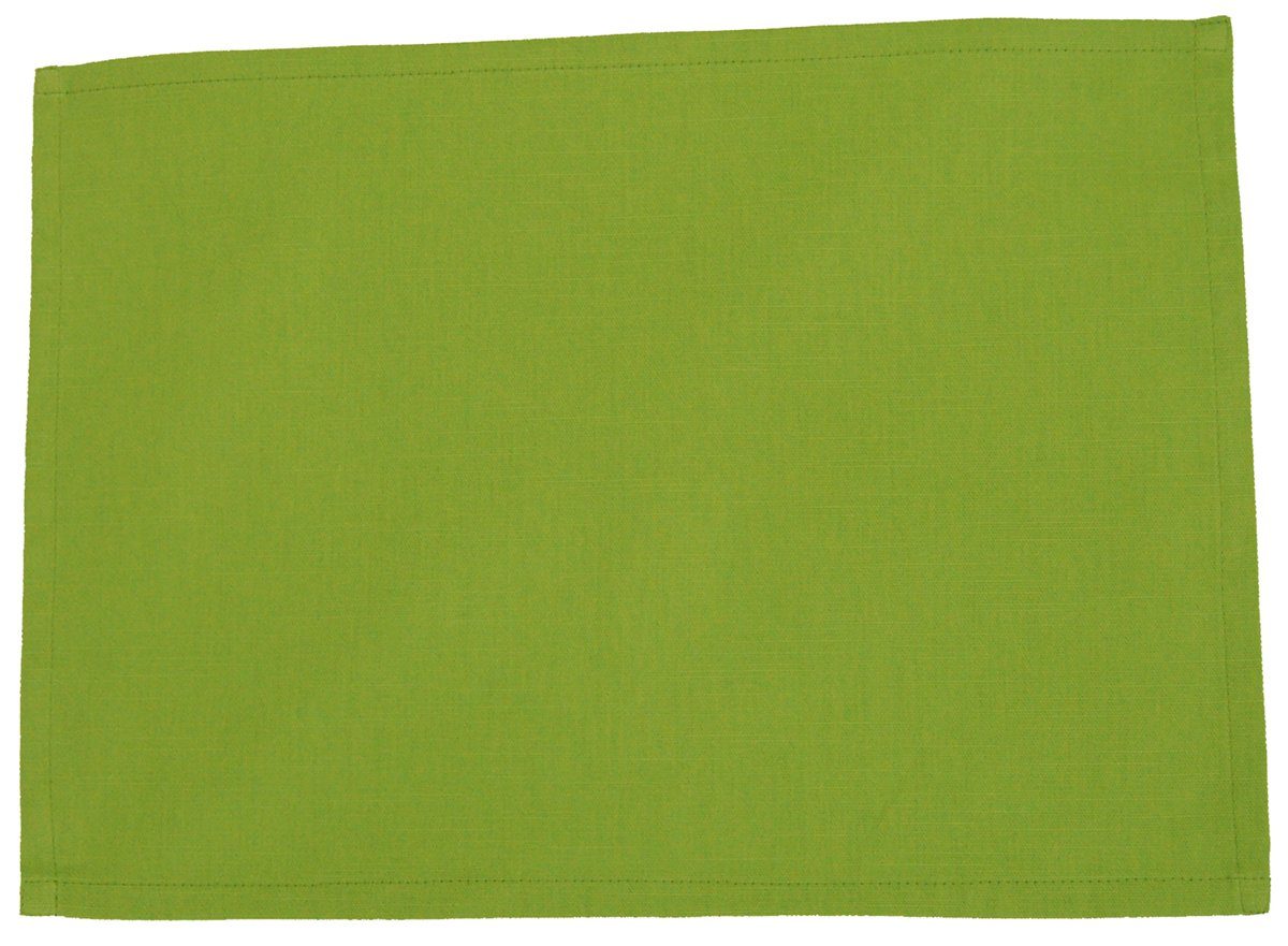 Platzset, Farbenspiel, (1-St), Grün Farben ca. in 35x45 Interessante Tischset fröhlichen Webstruktur cm beties