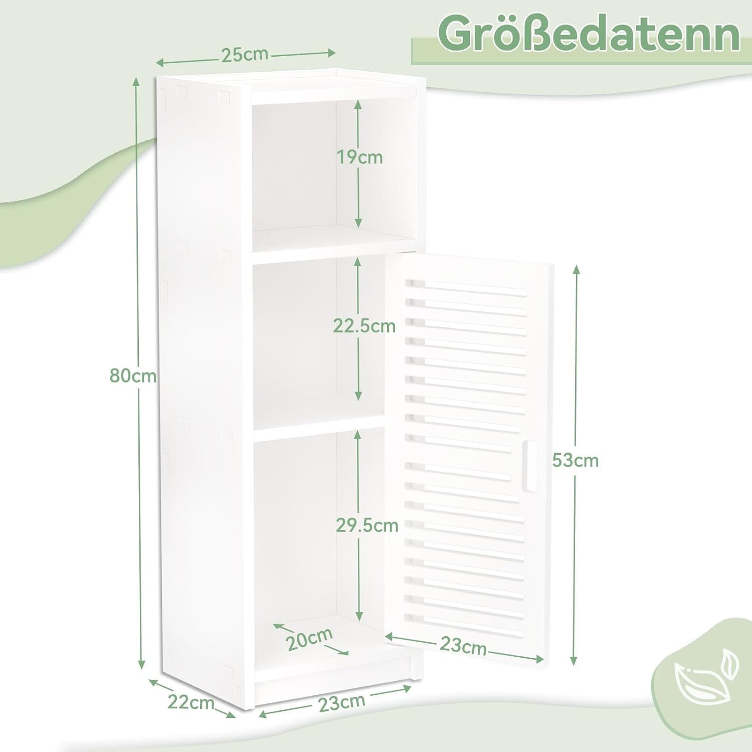 Dripex Beistellschrank Badezimmerschrank, Badschrank schmal, Beistellschran günstig online kaufen