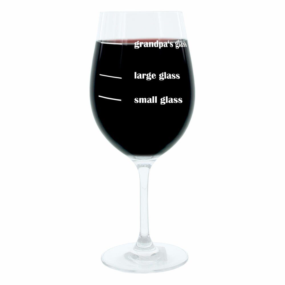 LEONARDO Weinglas XL Grandpas Glass, Glas, lasergraviert