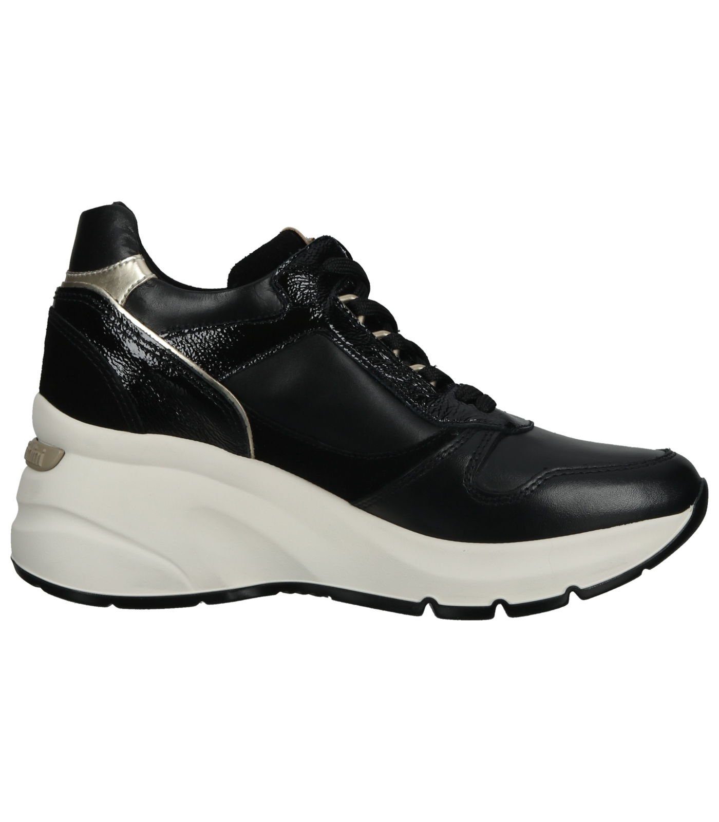 Sneaker Nero Leder/Textil Sneaker Giardini