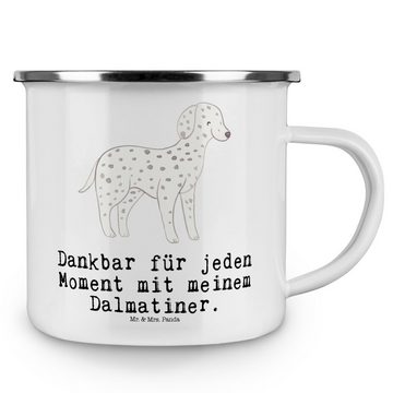 Mr. & Mrs. Panda Becher Dalmatiner Moment - Weiß - Geschenk, Dalmatinac, Trinkbecher, Emaille, Emaille, Hochkratzfest