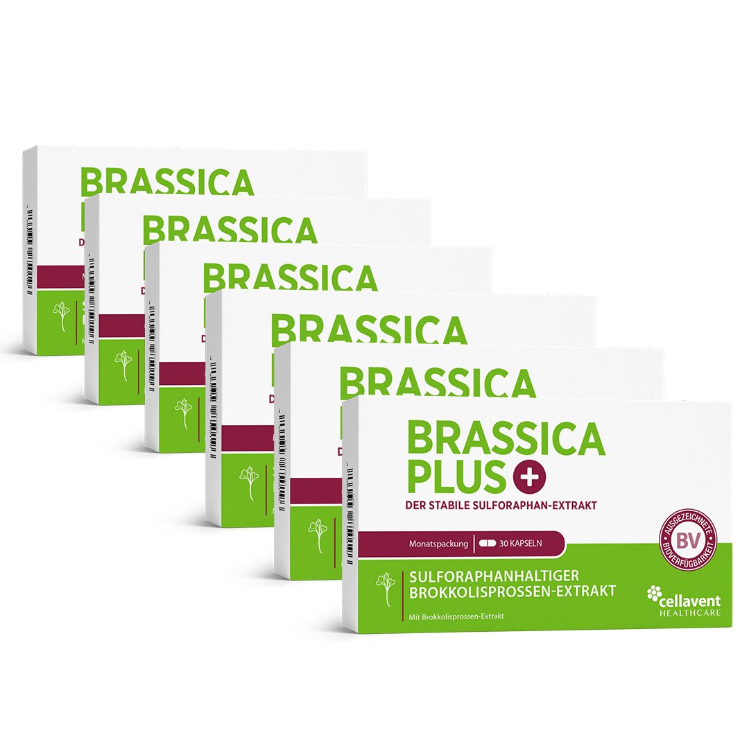 Cellavent Healthcare Effektive Brokkolisprossen Sulforaphan Kapseln - Brassica PLUS Kapseln