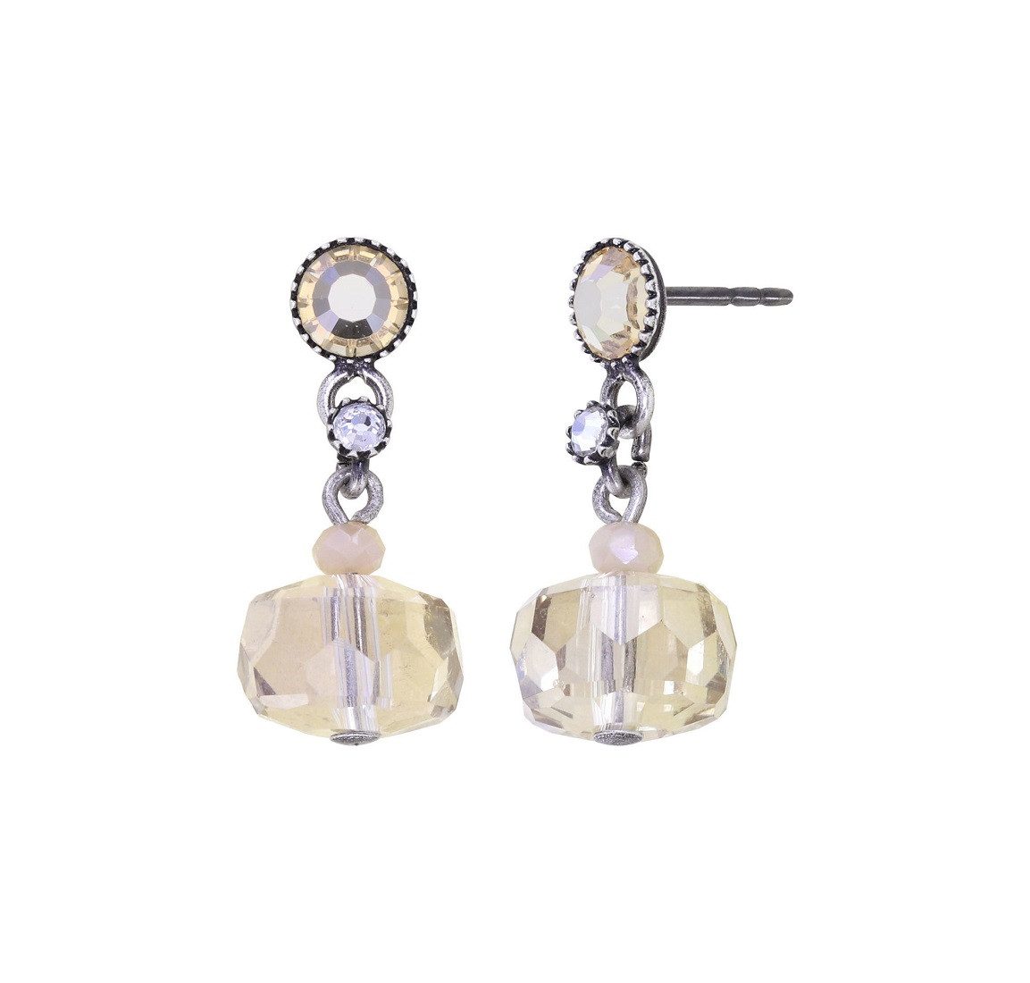 Paar Ohrstecker Konplott: pendelnde Ohrstecker Bead Snake Jelly