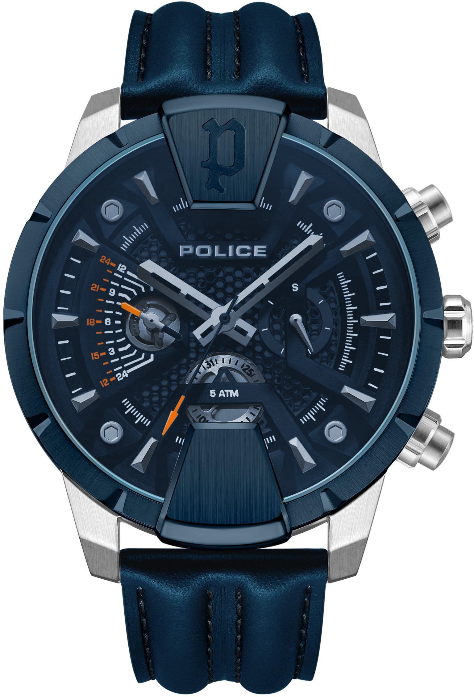 HUNTLEY, PEWJF2203740 anthrazit Police Multifunktionsuhr