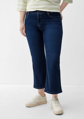 TRIANGLE Stoffhose Skinny: Ankle-Jeans mit Flared leg Waschung