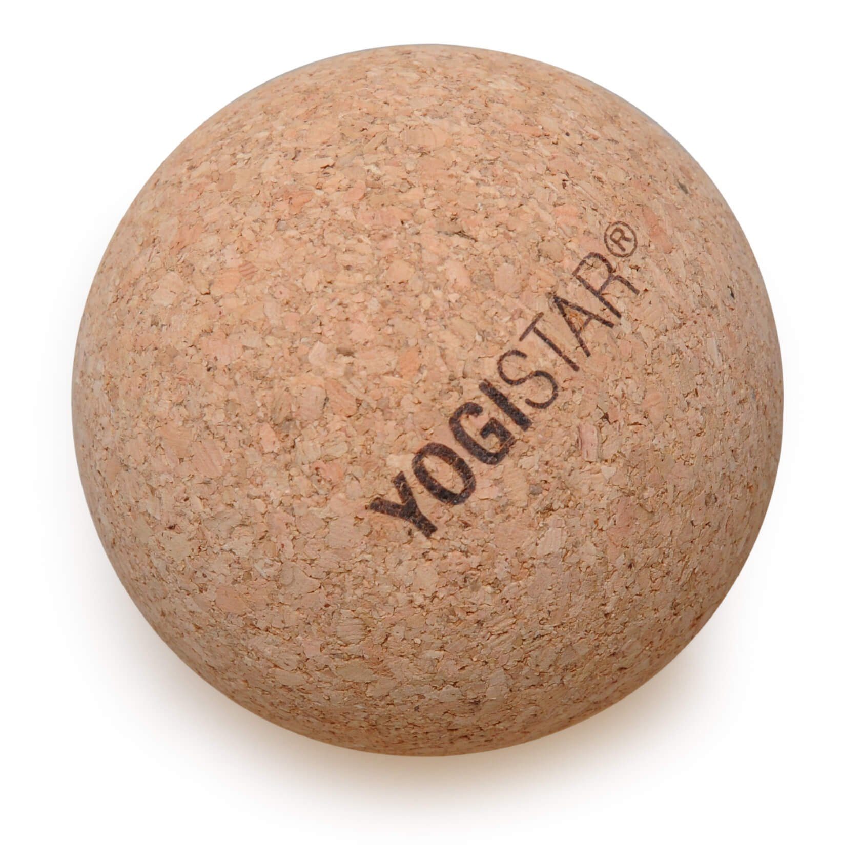 Yogistar Pilatesrolle Yoga Faszienball Cork (Standard, 1-tlg., Standard), Kleiner Faszienball aus Kork für die effiziente punktuelle Massage.