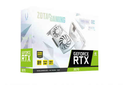 Zotac GeForce RTX 3070 GAMING GeForce RTX 3070 Twin Edge OC White Edition LHR Grafikkarte (8 GB, GDDR6)