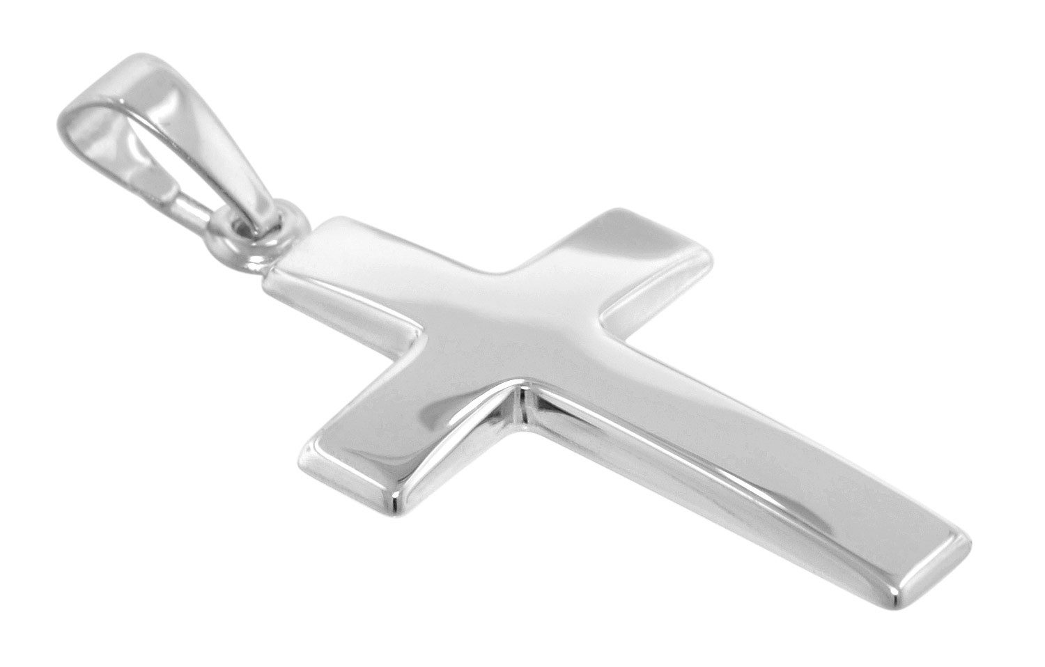 trendor Kette mit Anhänger Kreuz-Anhänger 21 mm Weißgold 333 (8 Karat) mit günstig online kaufen